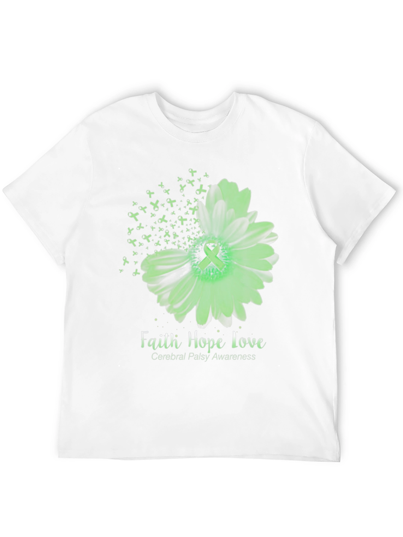 Faith Hope Love Cerebral Palsy Awareness T-Shirt