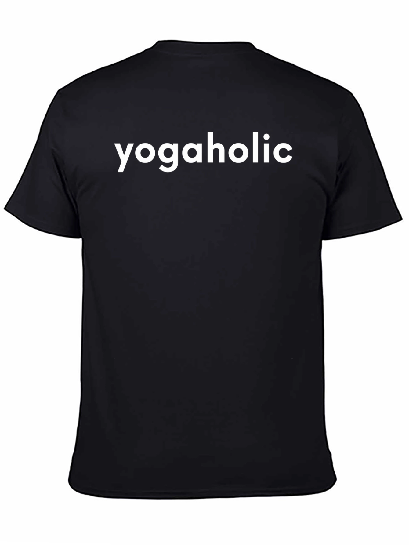 Yogaholic Black T-Shirt - Yoga Lover Apparel