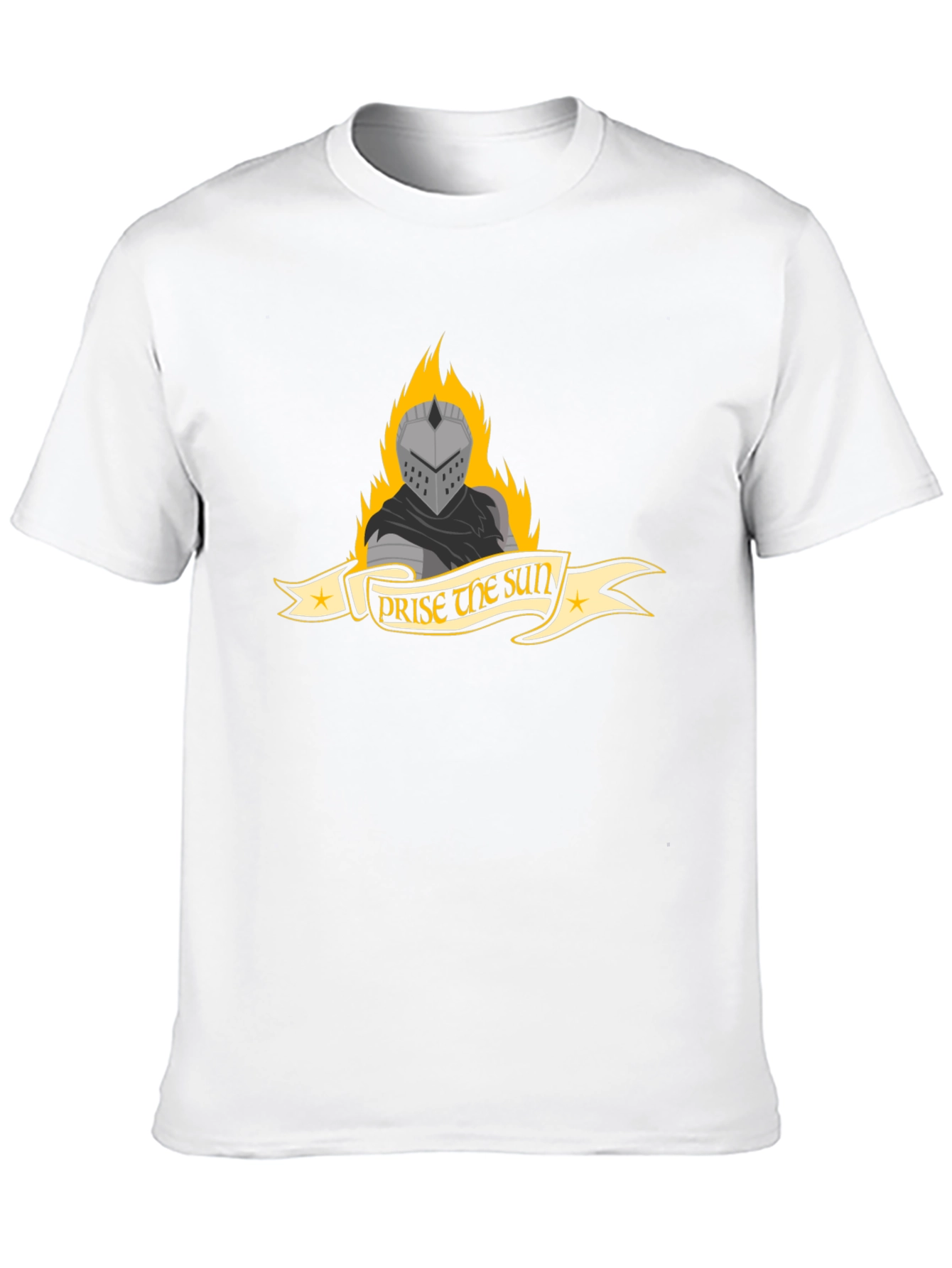 Praise the Sun Knight Graphic Tee - Black