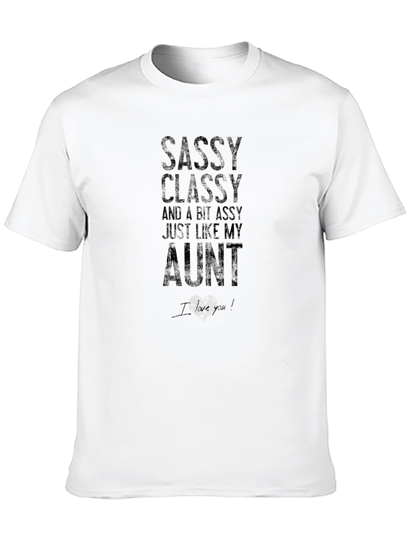 Sassy Classy Auntie Black T-Shirt