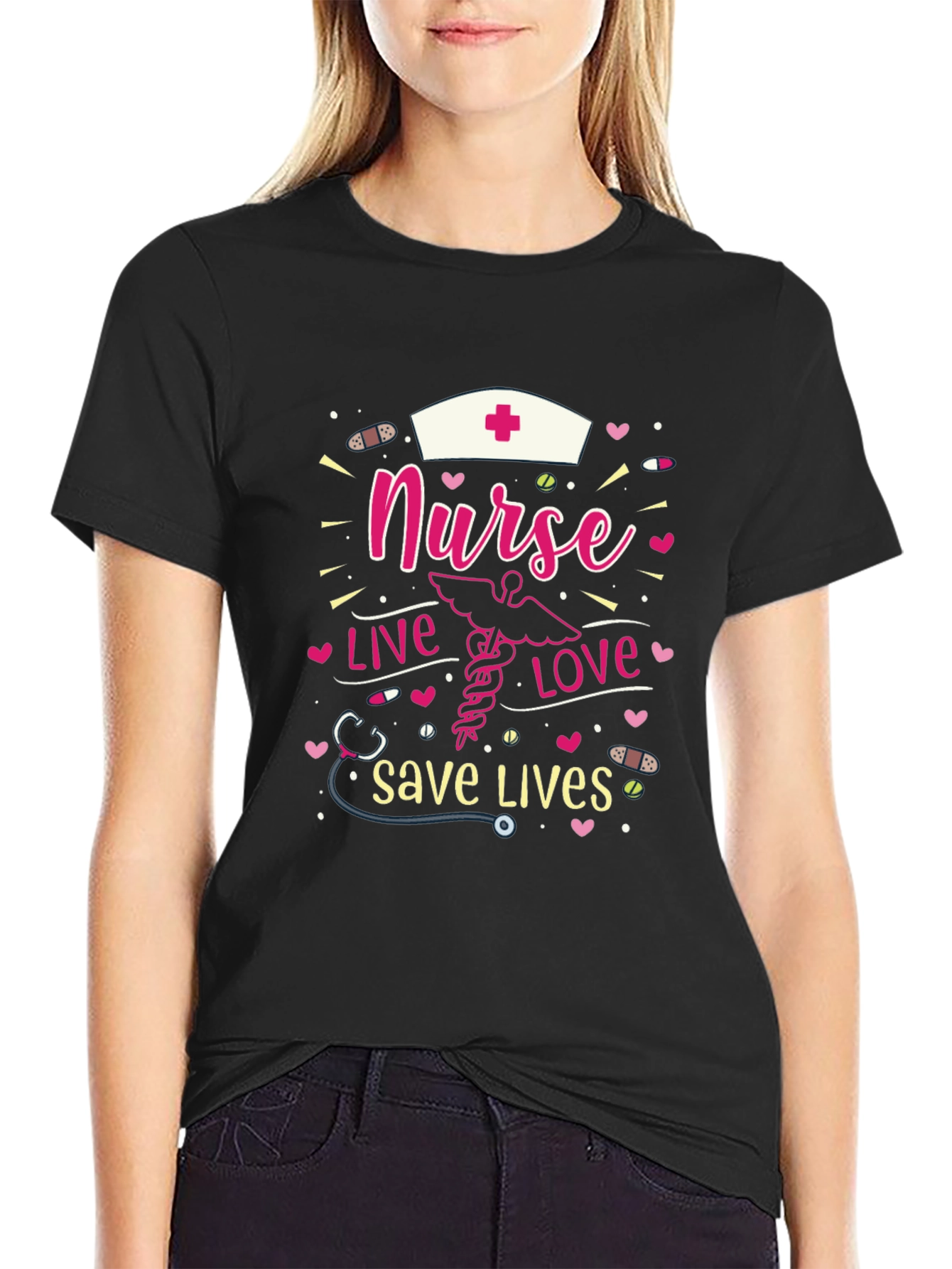 Nurse Live Love Save Lives T-Shirt