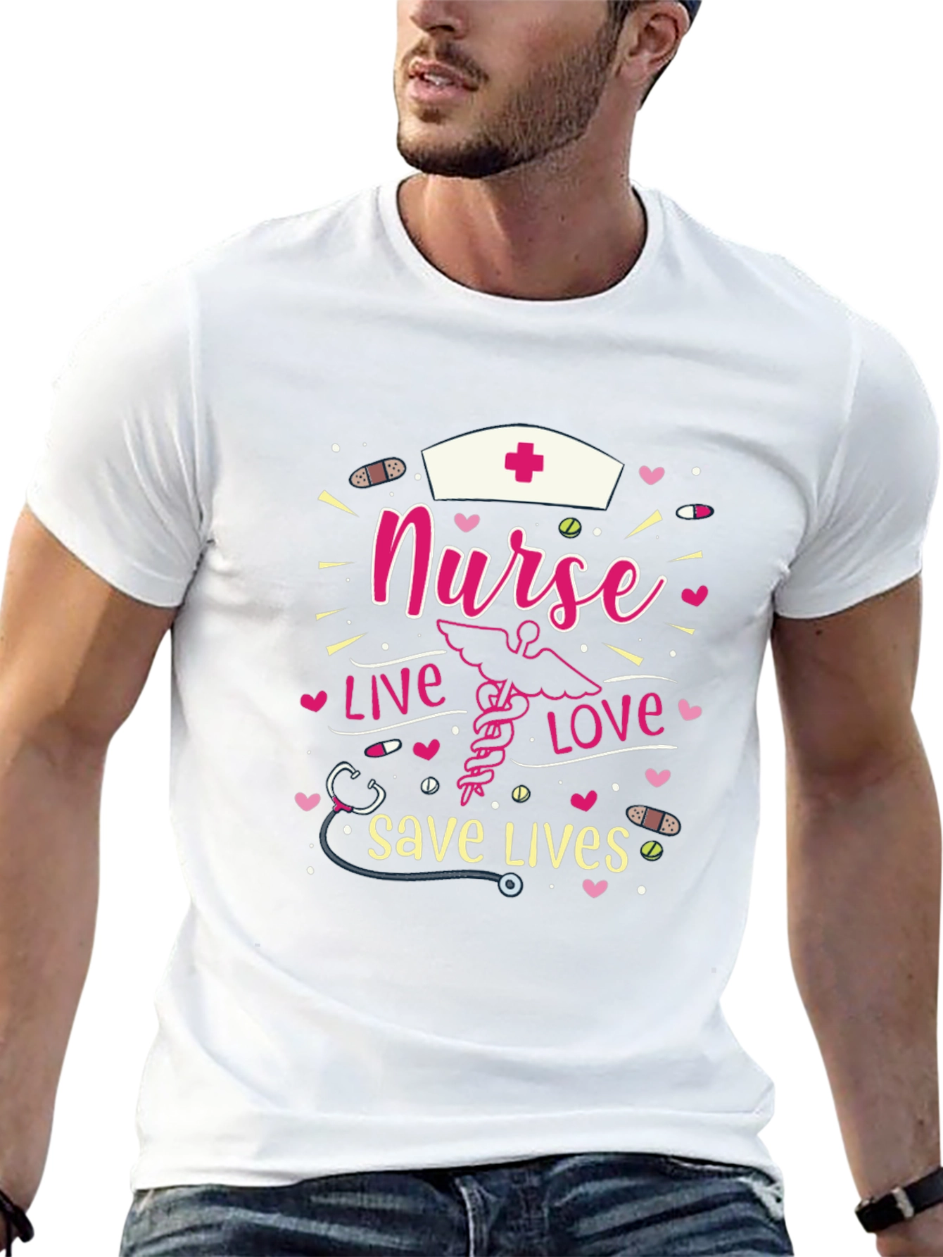 Nurse Live Love Save Lives T-Shirt