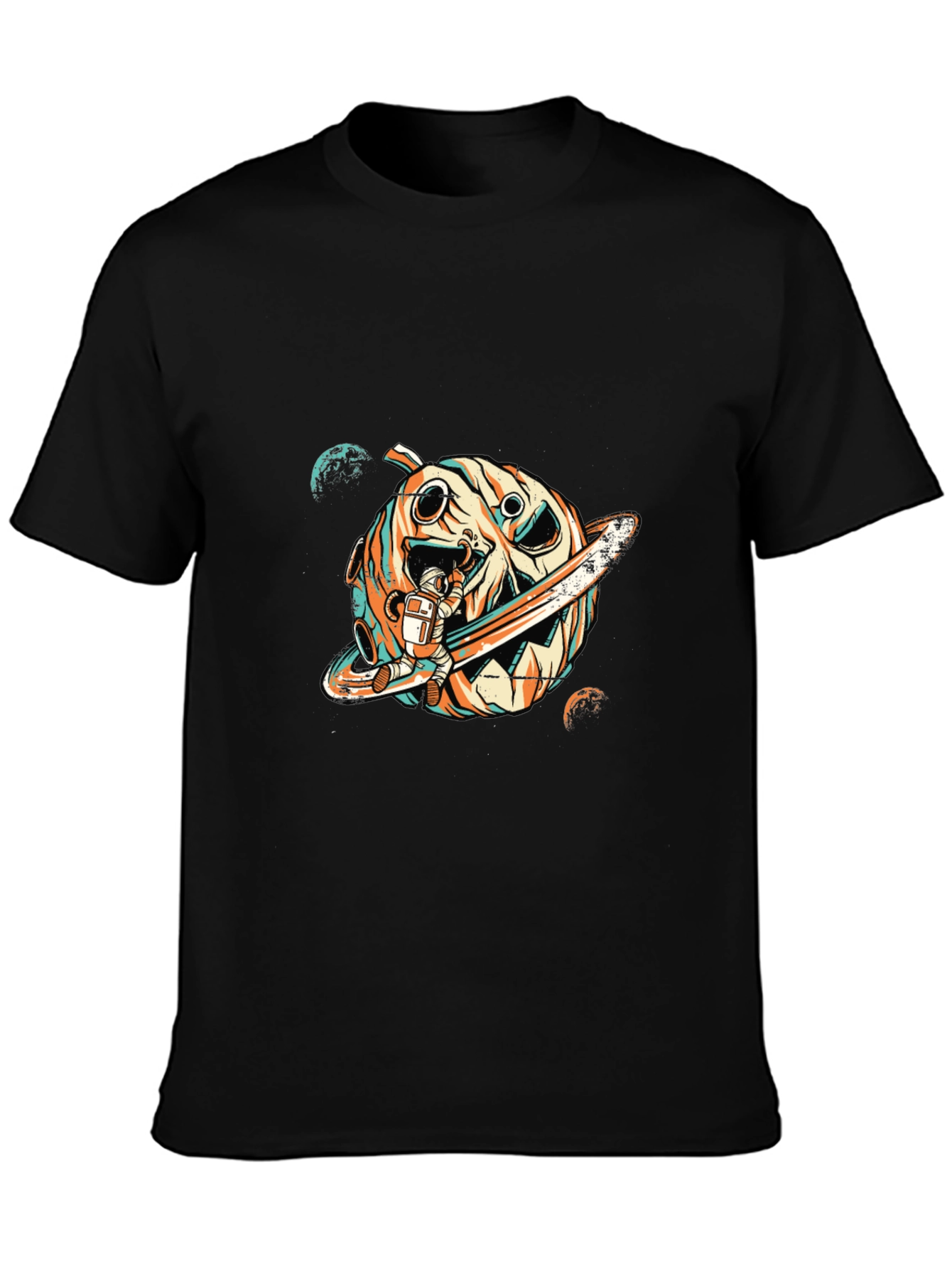 Astronaut Pumpkin Planet T-Shirt
