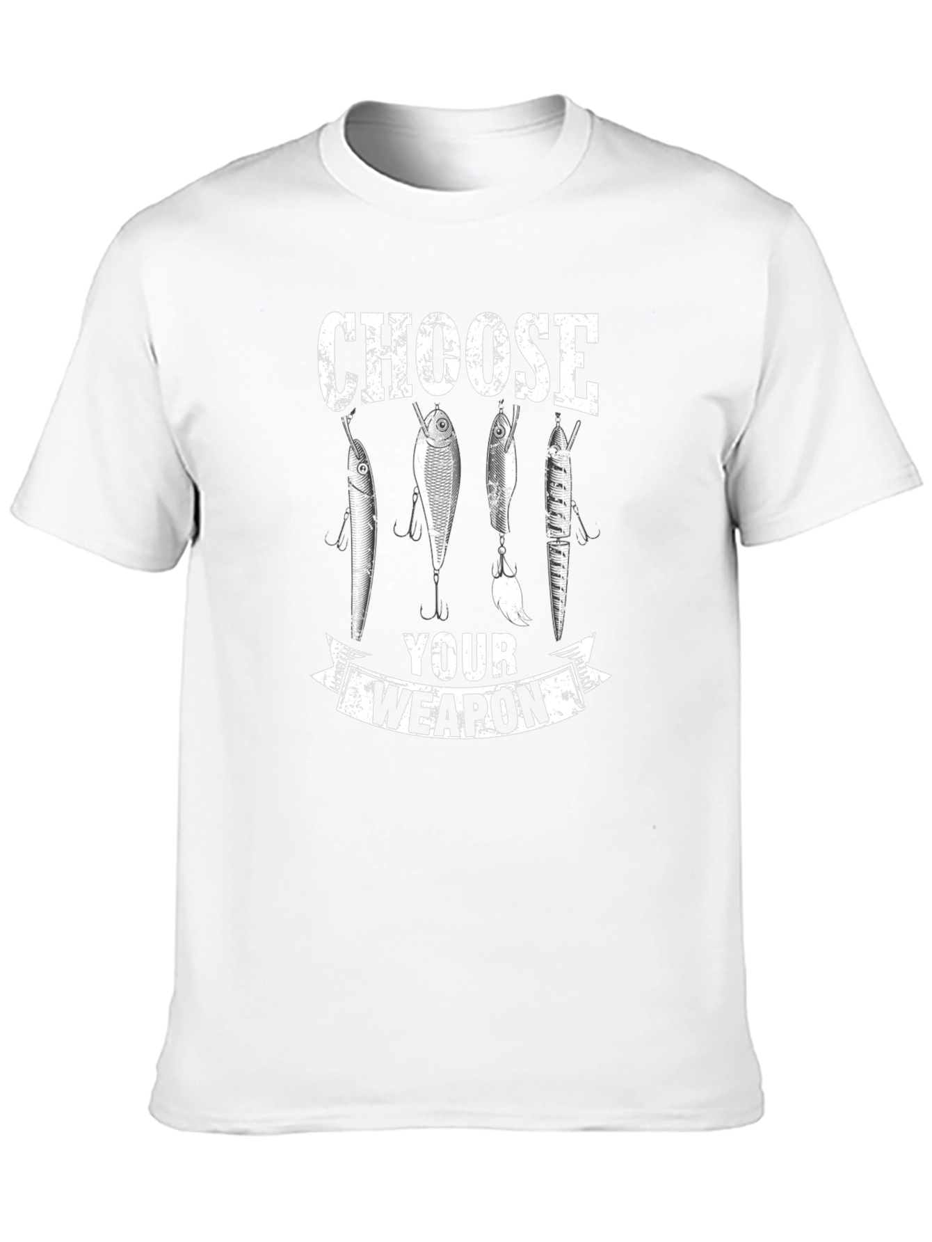 Choose Your Weapon Fishing Lures Graphic T-Shirt