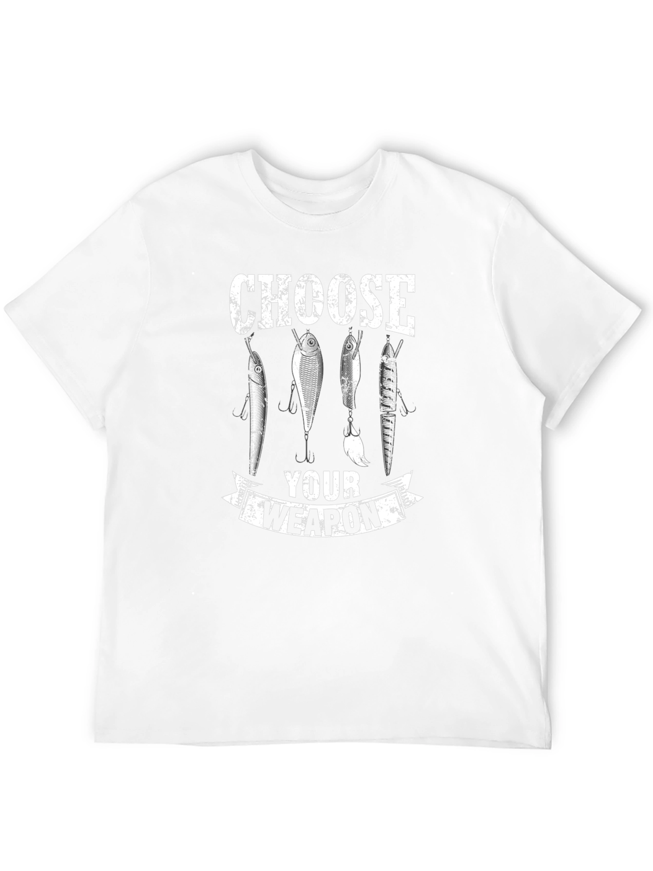Choose Your Weapon Fishing Lures Graphic T-Shirt