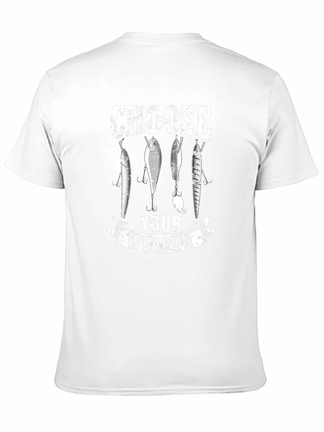 Choose Your Weapon Fishing Lures Graphic T-Shirt