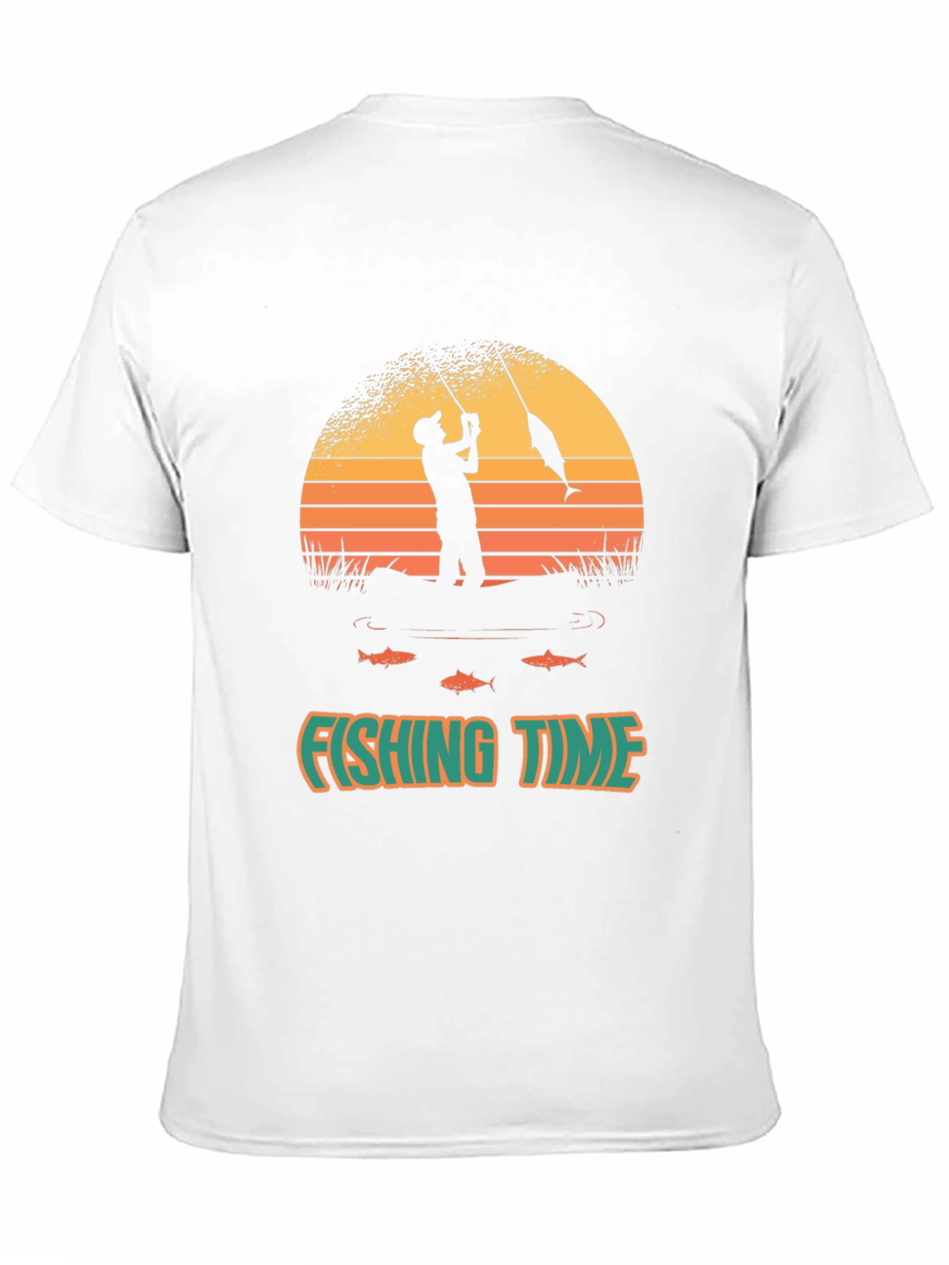 Fishing Time T-Shirt - Black Graphic Tee