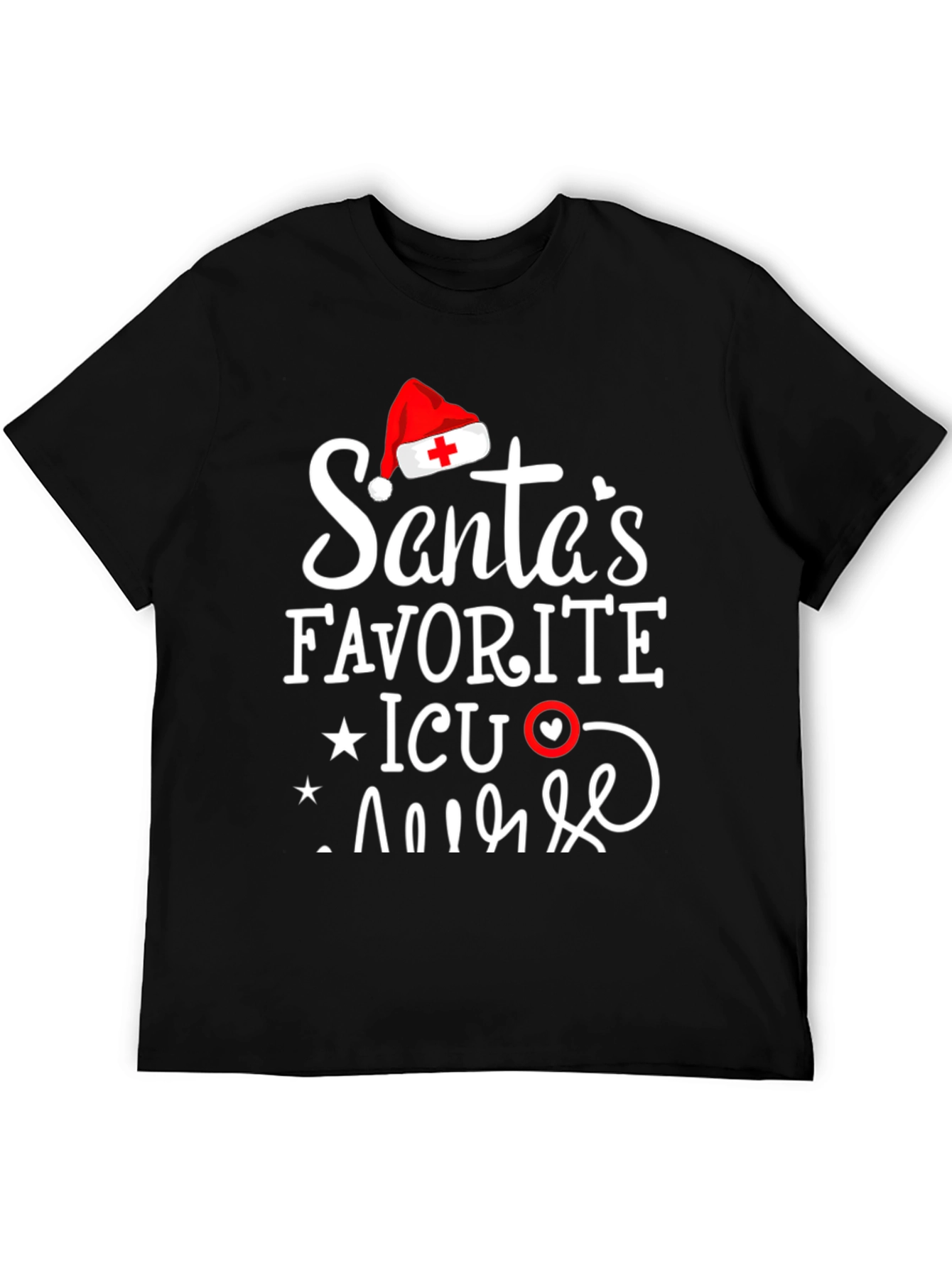 Santas Favorite ICU Nurse T-Shirt