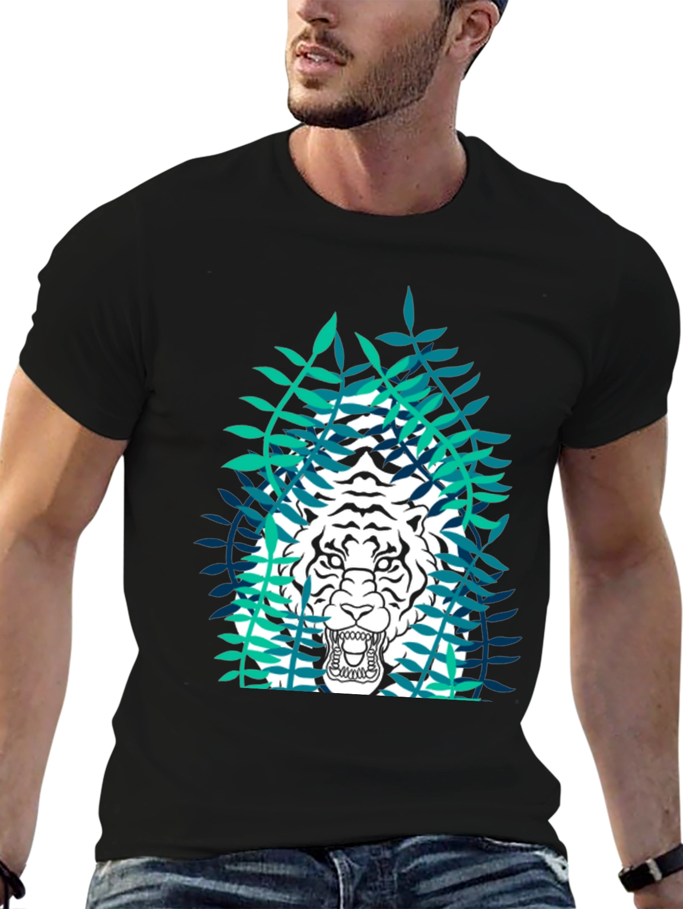 Tiger Graphic Black T-Shirt