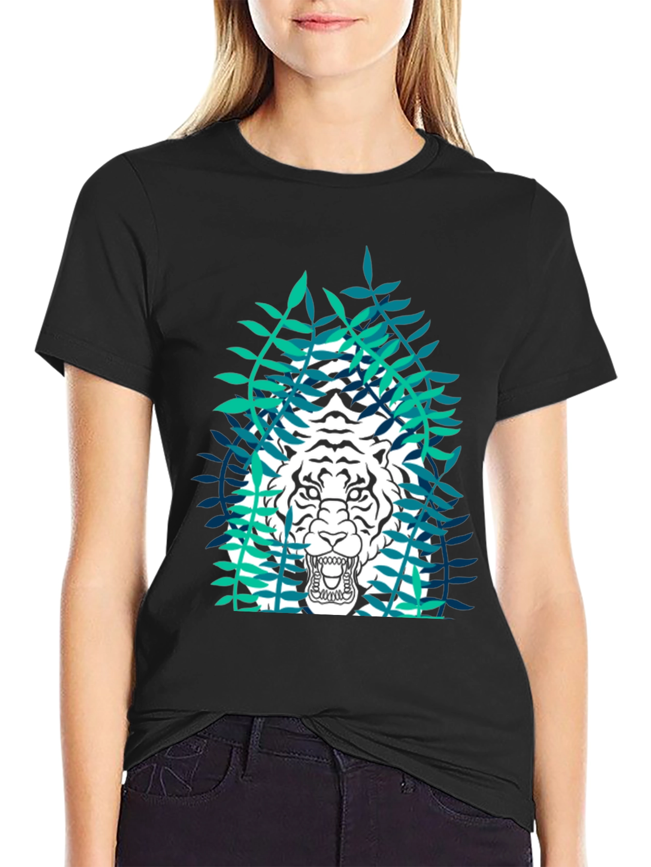 Tiger Graphic Black T-Shirt
