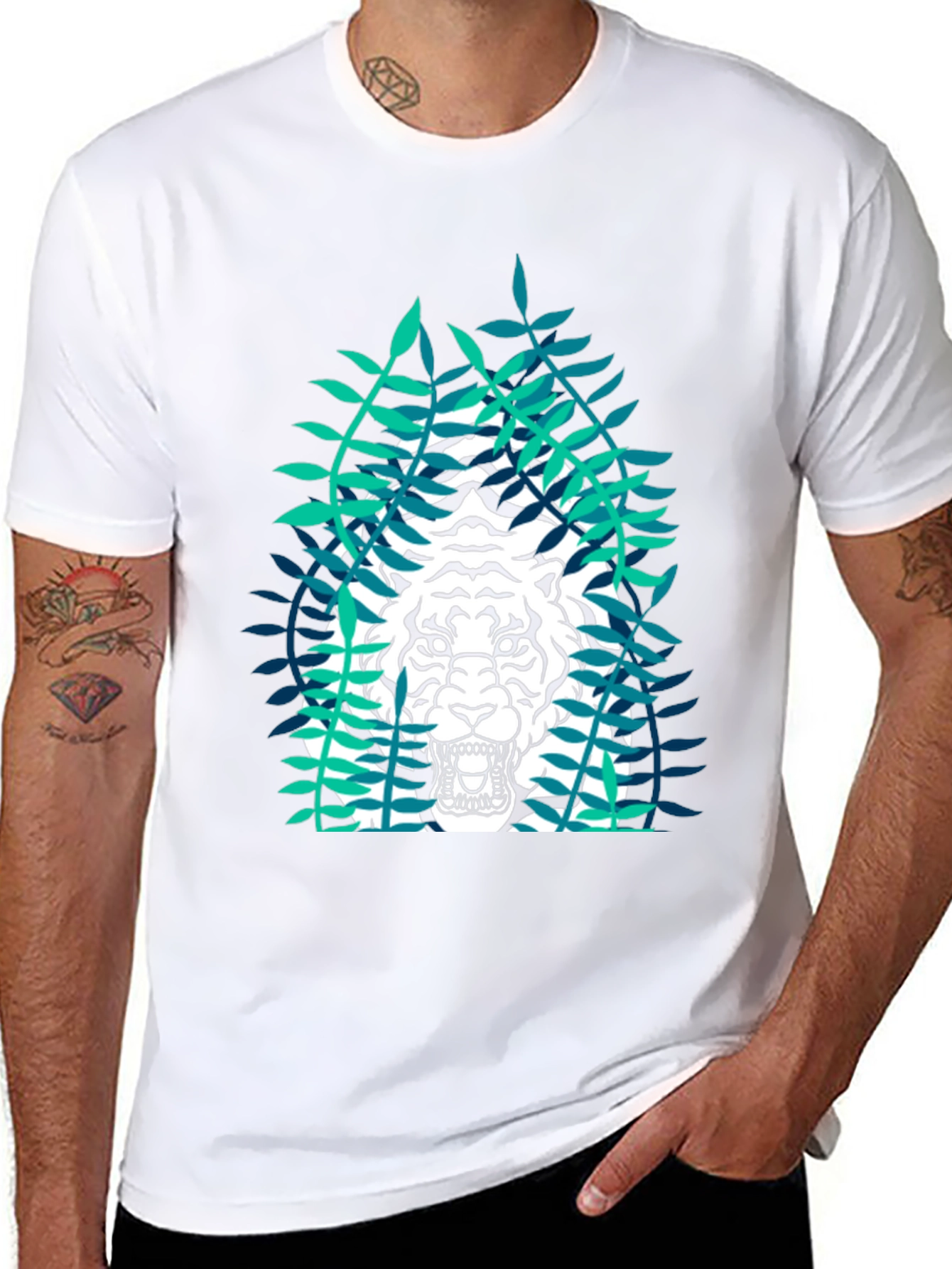 Tiger Graphic Black T-Shirt