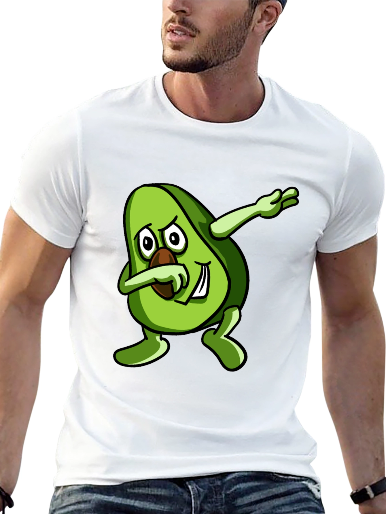 Dabbing Avocado Black T-Shirt - Trendy Graphic Tee