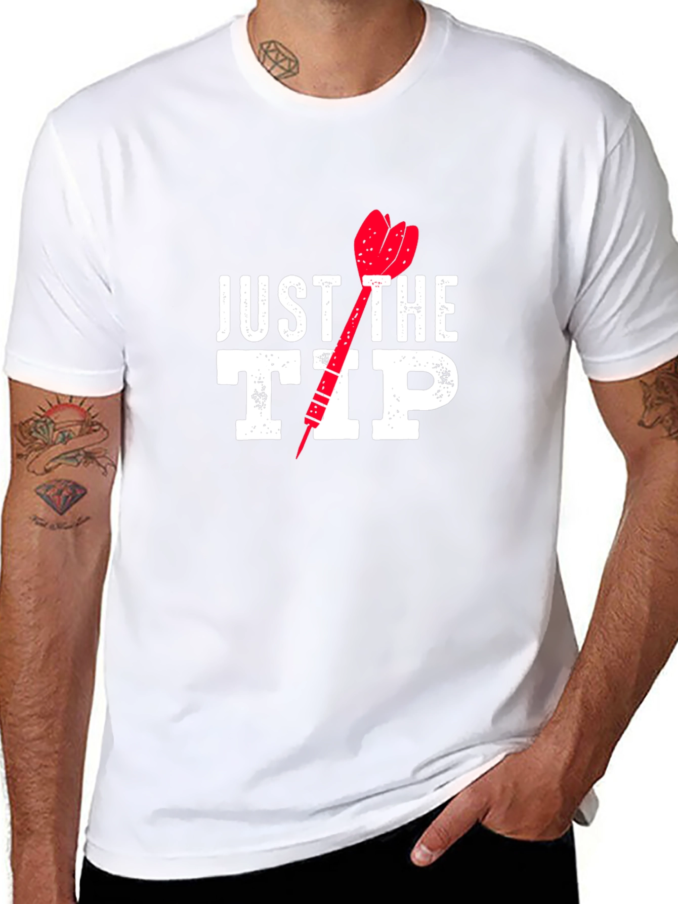 Just The Tip Funny Dart T-Shirt
