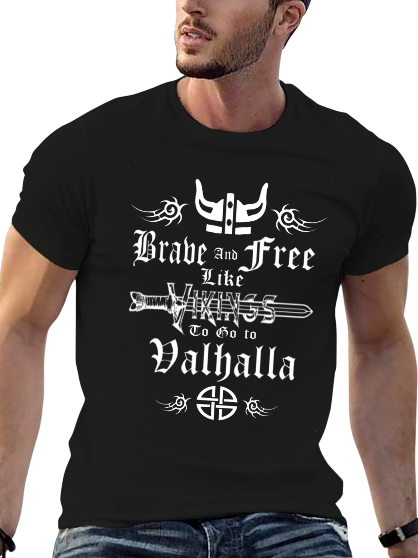 Brave Viking Graphic T-Shirt