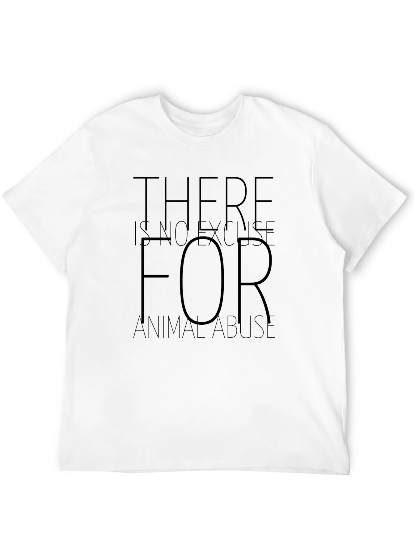 Animal Rights T-Shirt - No Excuse for Abuse