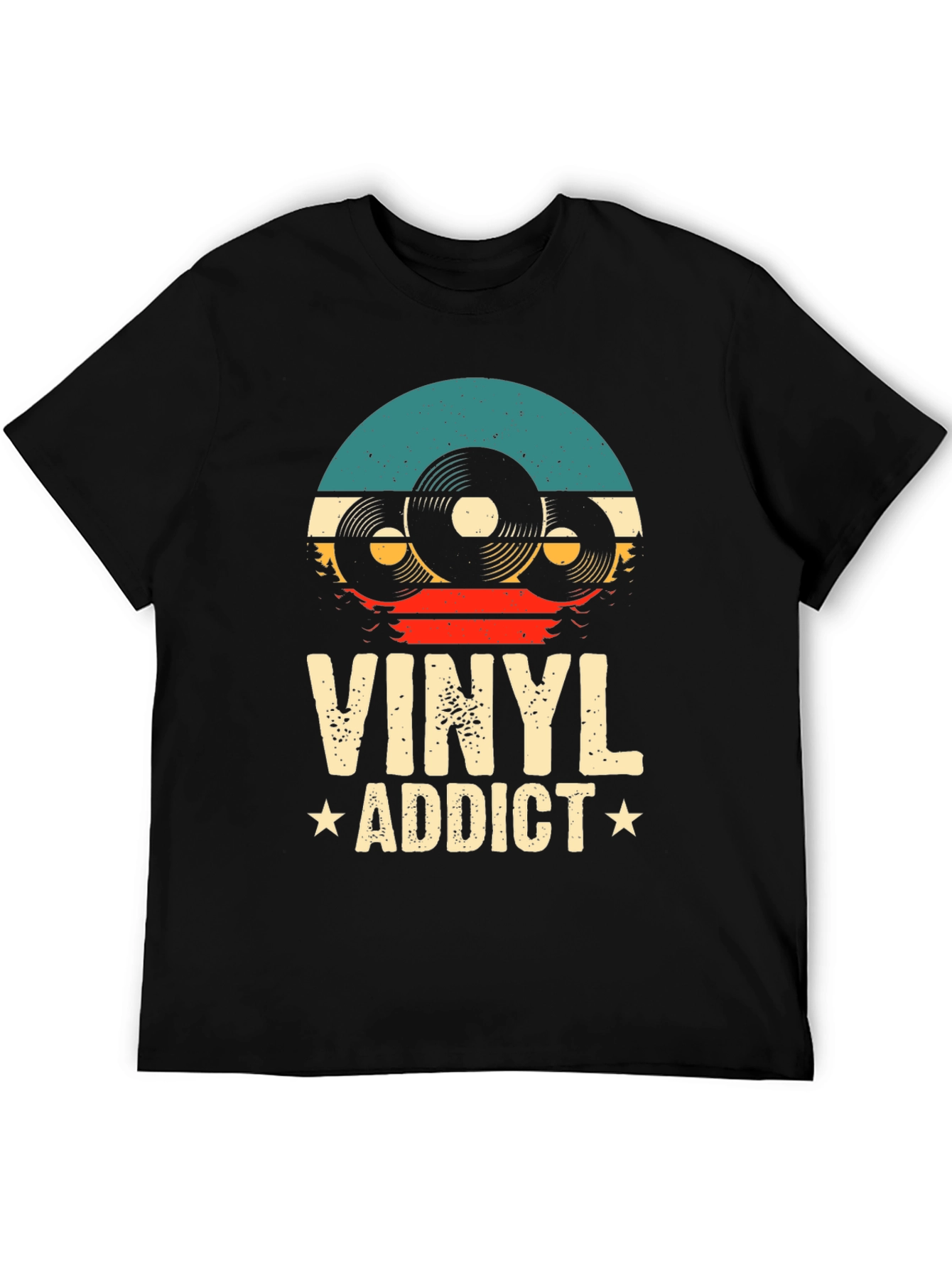 Vinyl Addict T-Shirt: Retro Music Lover Tee