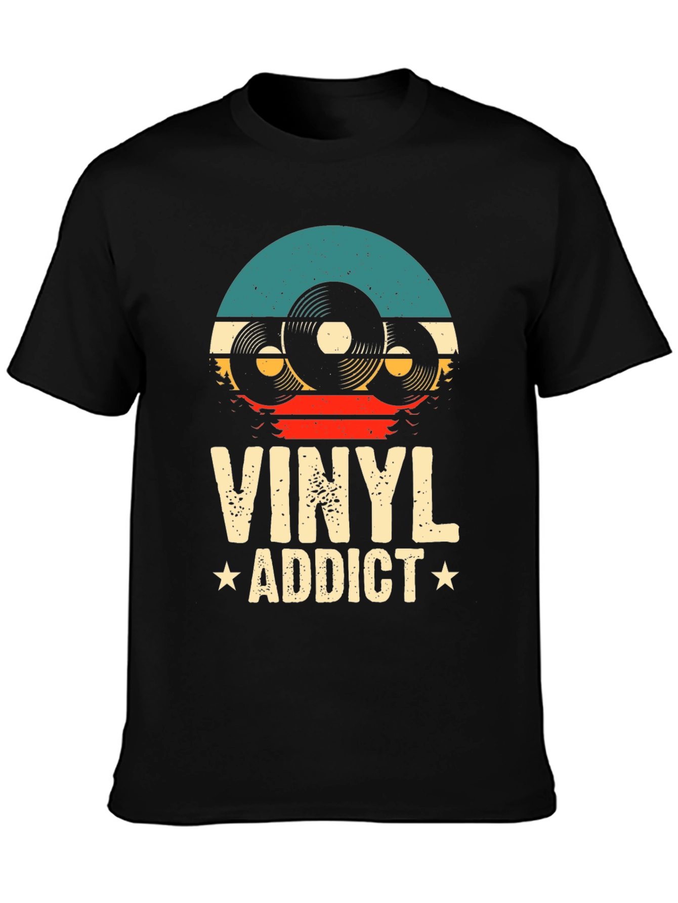 Vinyl Addict T-Shirt: Retro Music Lover Tee