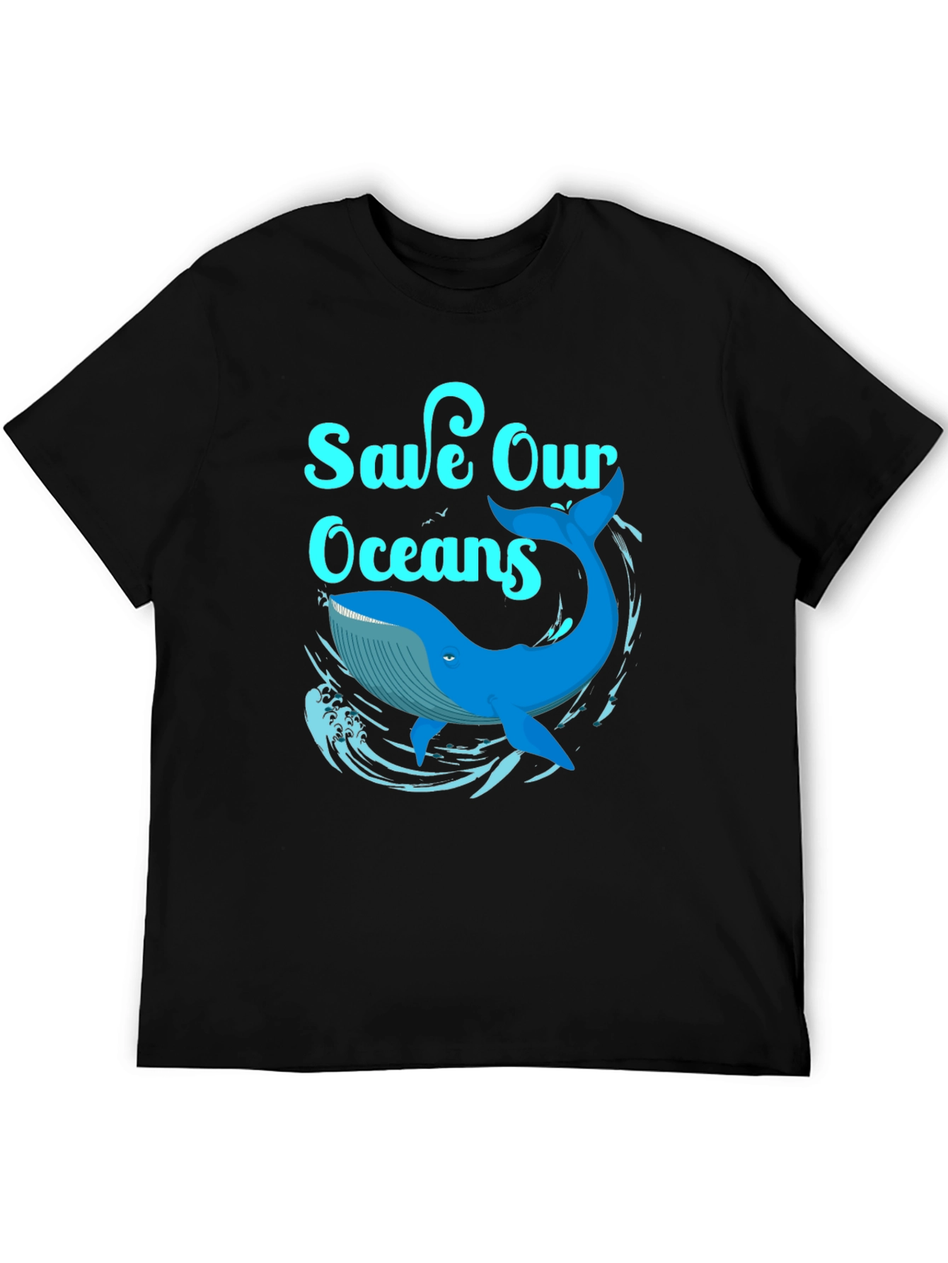 Save Our Oceans Whale Graphic T-Shirt