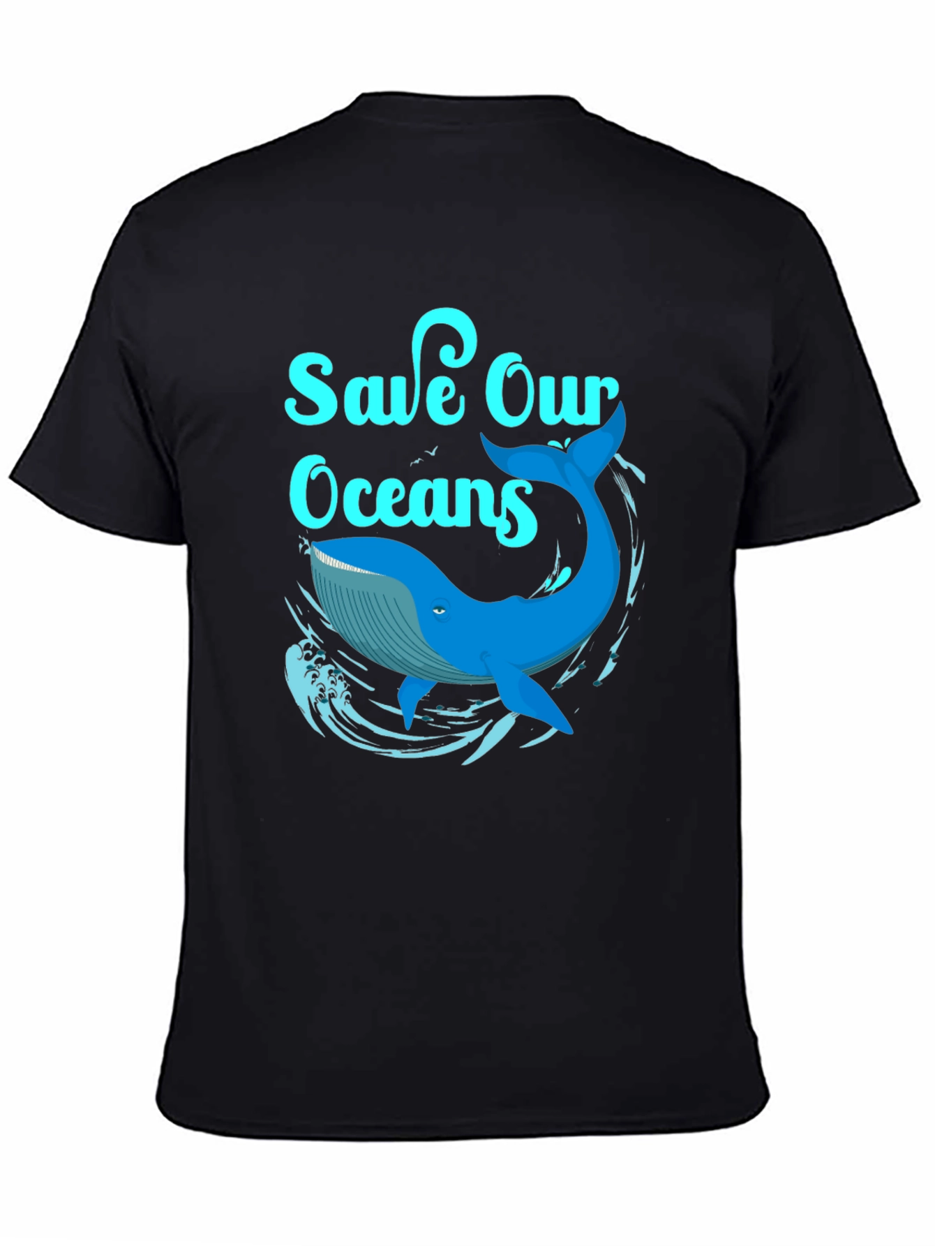 Save Our Oceans Whale Graphic T-Shirt