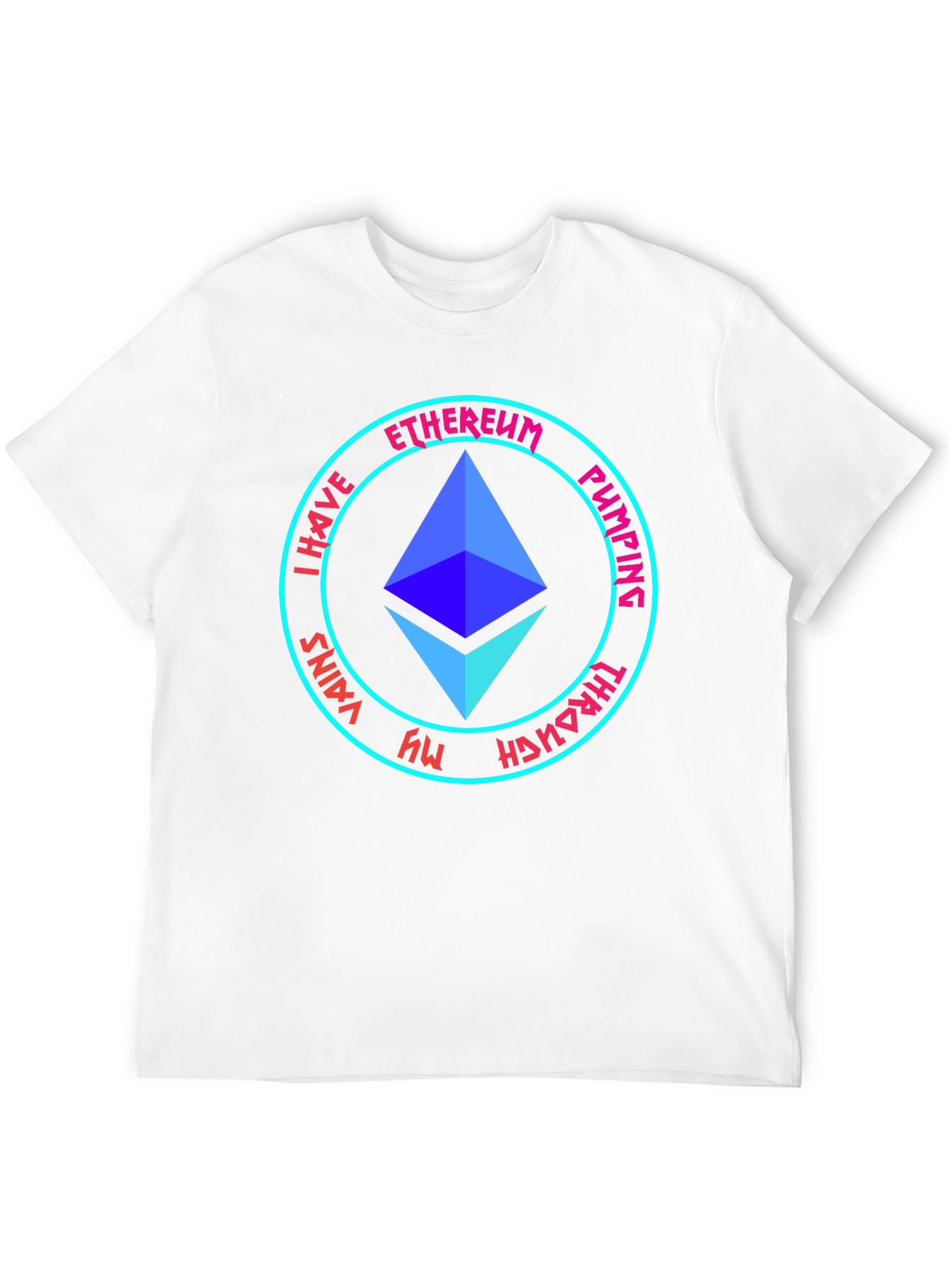 Ethereum Pumping Through My Veins Black T-Shirt