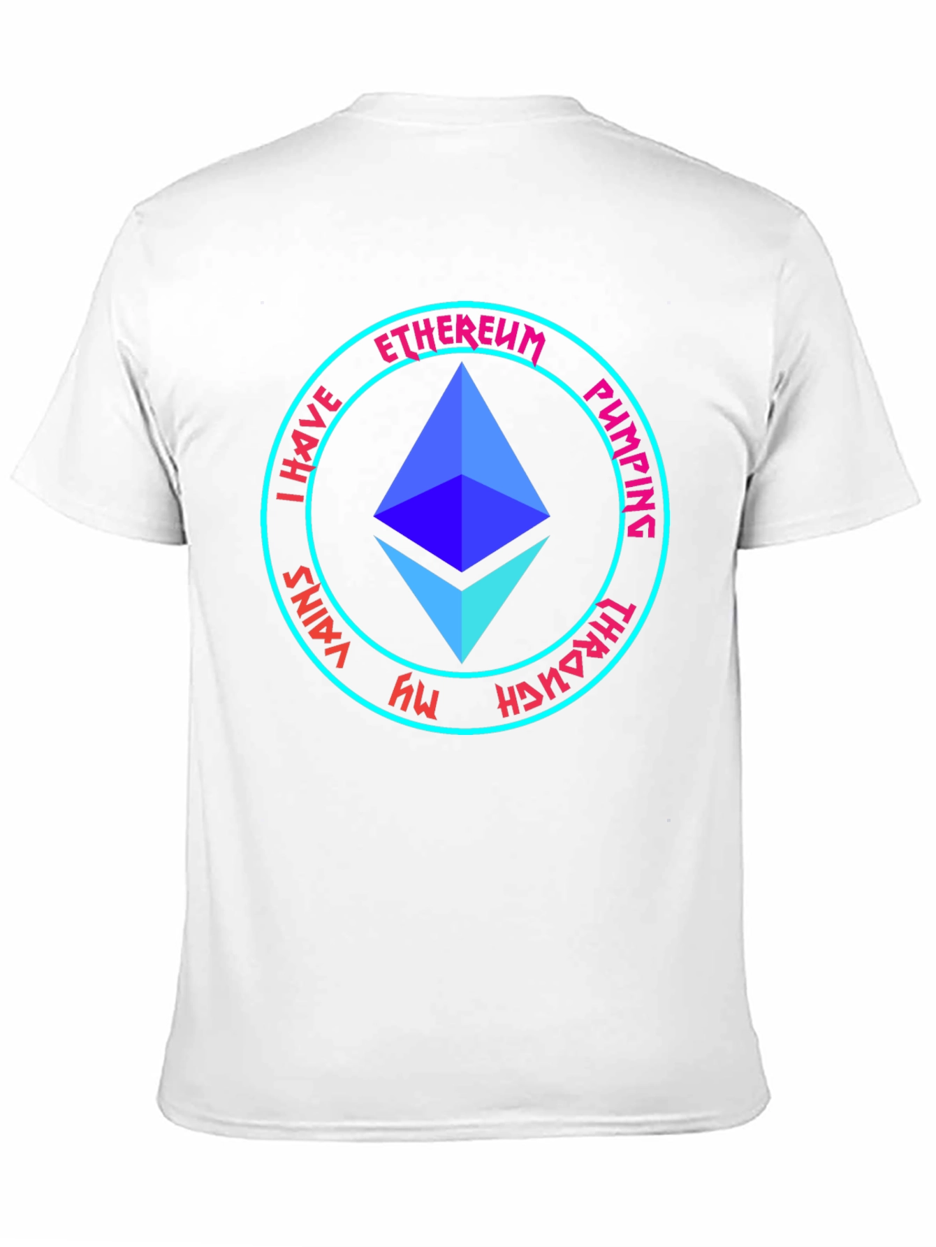 Ethereum Pumping Through My Veins Black T-Shirt