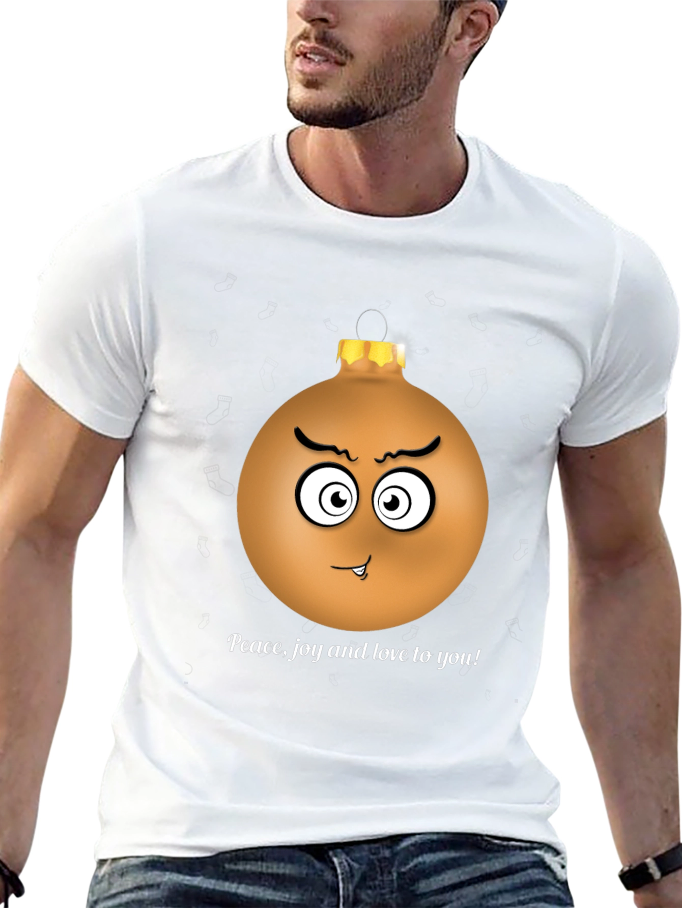 Festive Grumpy Ornament Graphic Tee