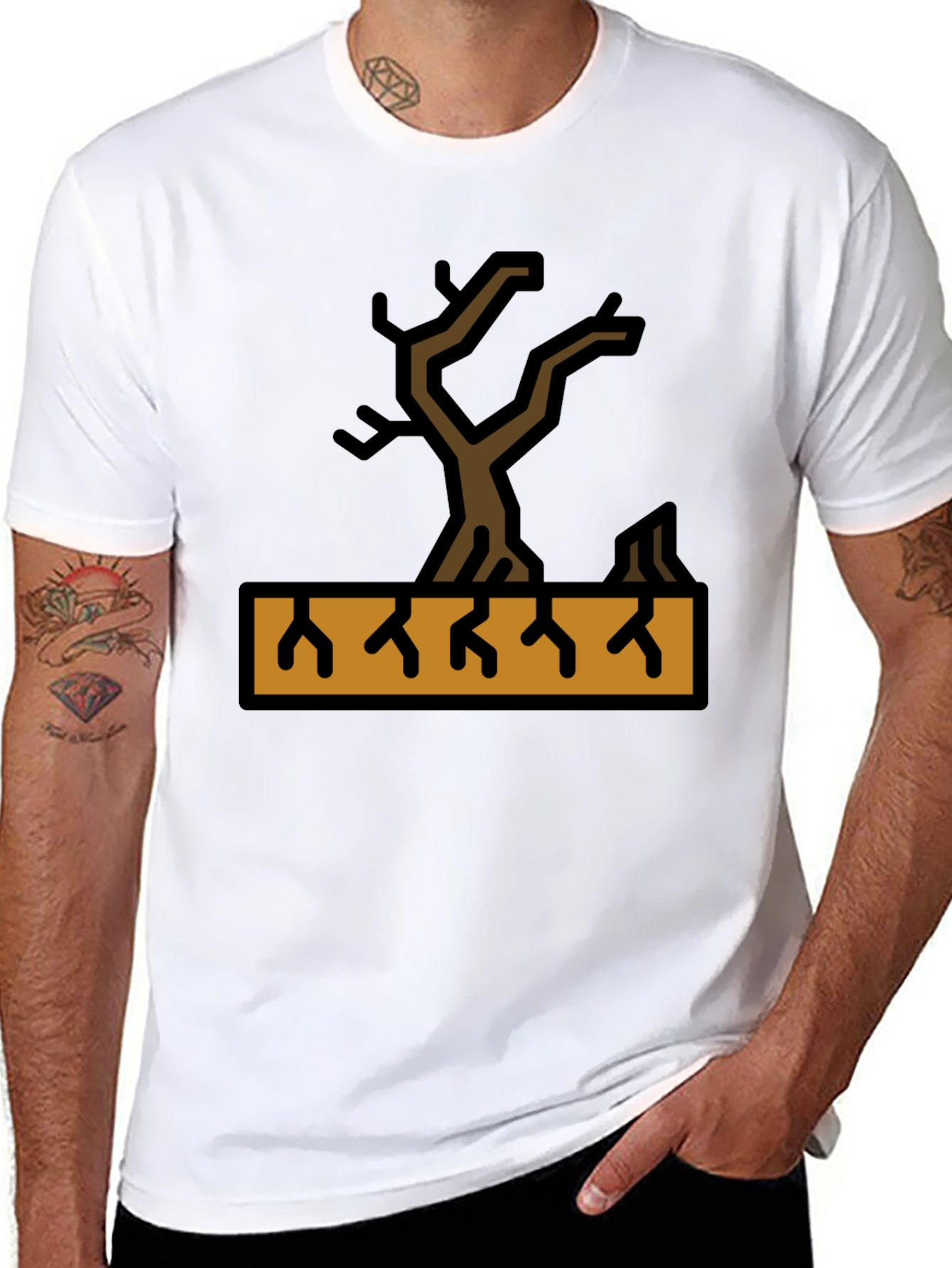 Arid Land T-Shirt - Dry Tree Graphic Tee