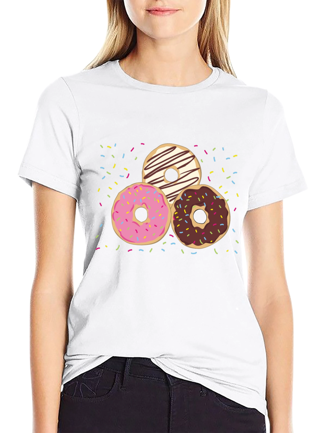 Donut Graphic T-Shirt - Sweet Tooth Fashion