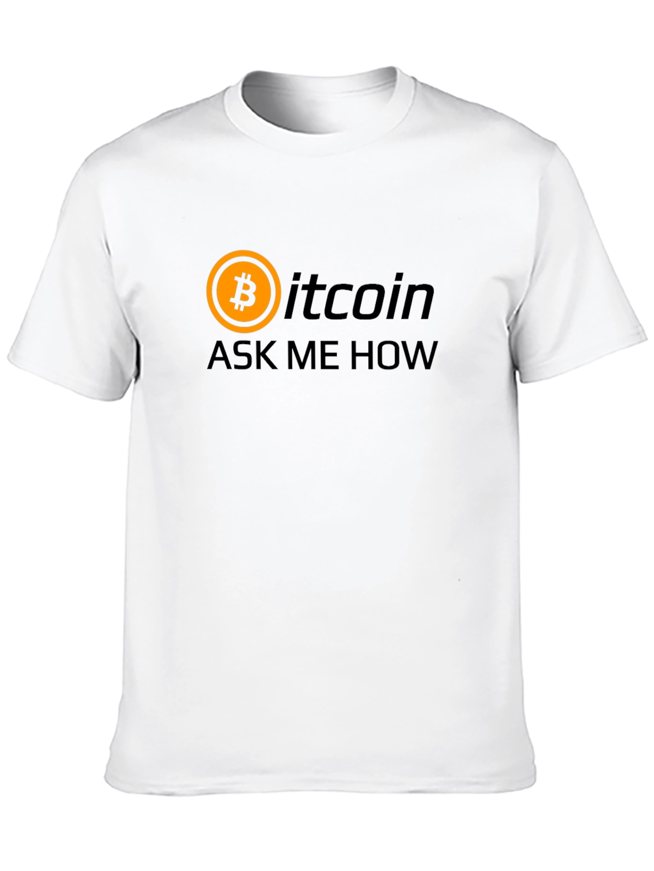 Bitcoin Ask Me How Black Graphic T-Shirt Crypto Tee