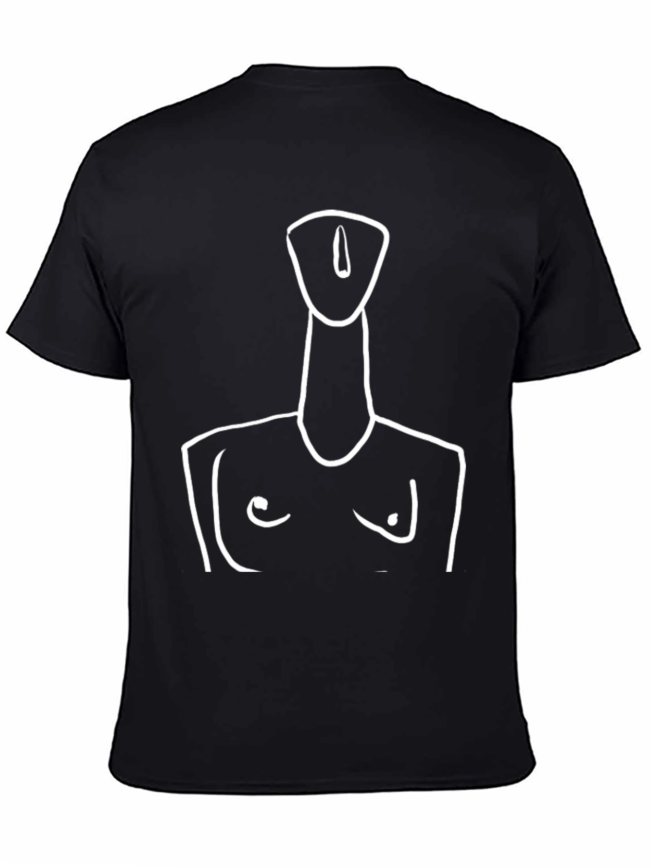 Abstract Woman Art Print Black T-Shirt