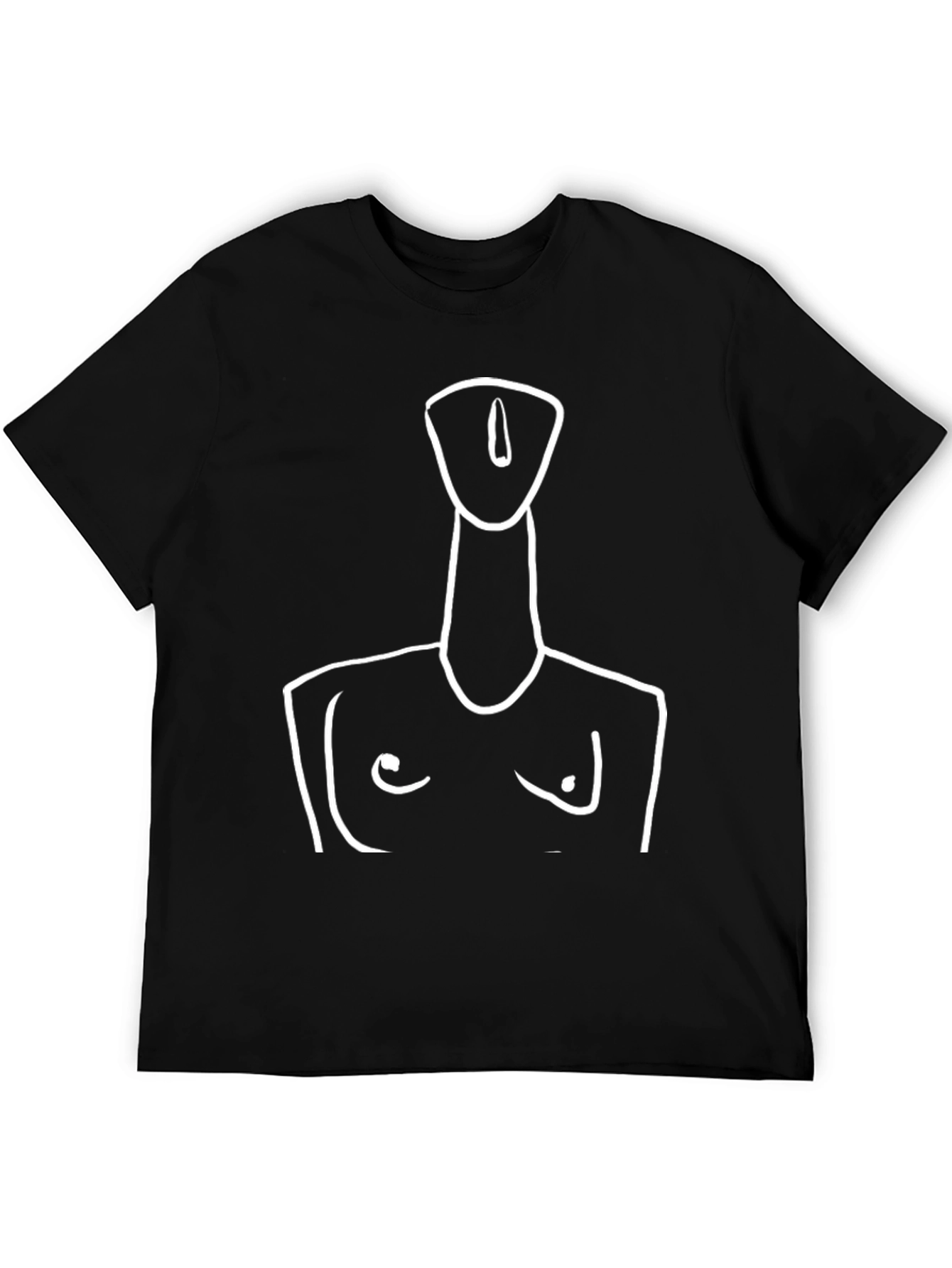 Abstract Woman Art Print Black T-Shirt