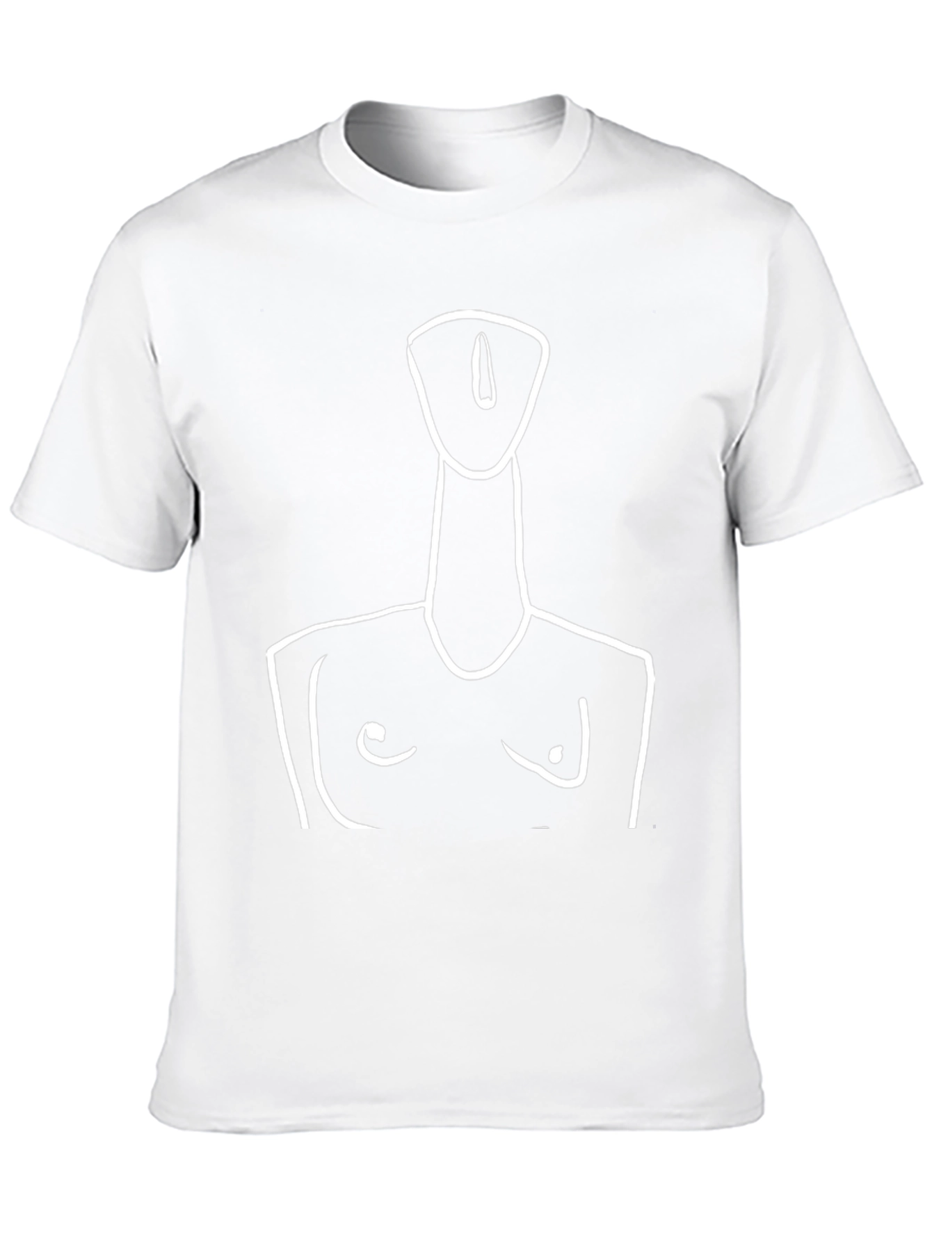 Abstract Woman Art Print Black T-Shirt