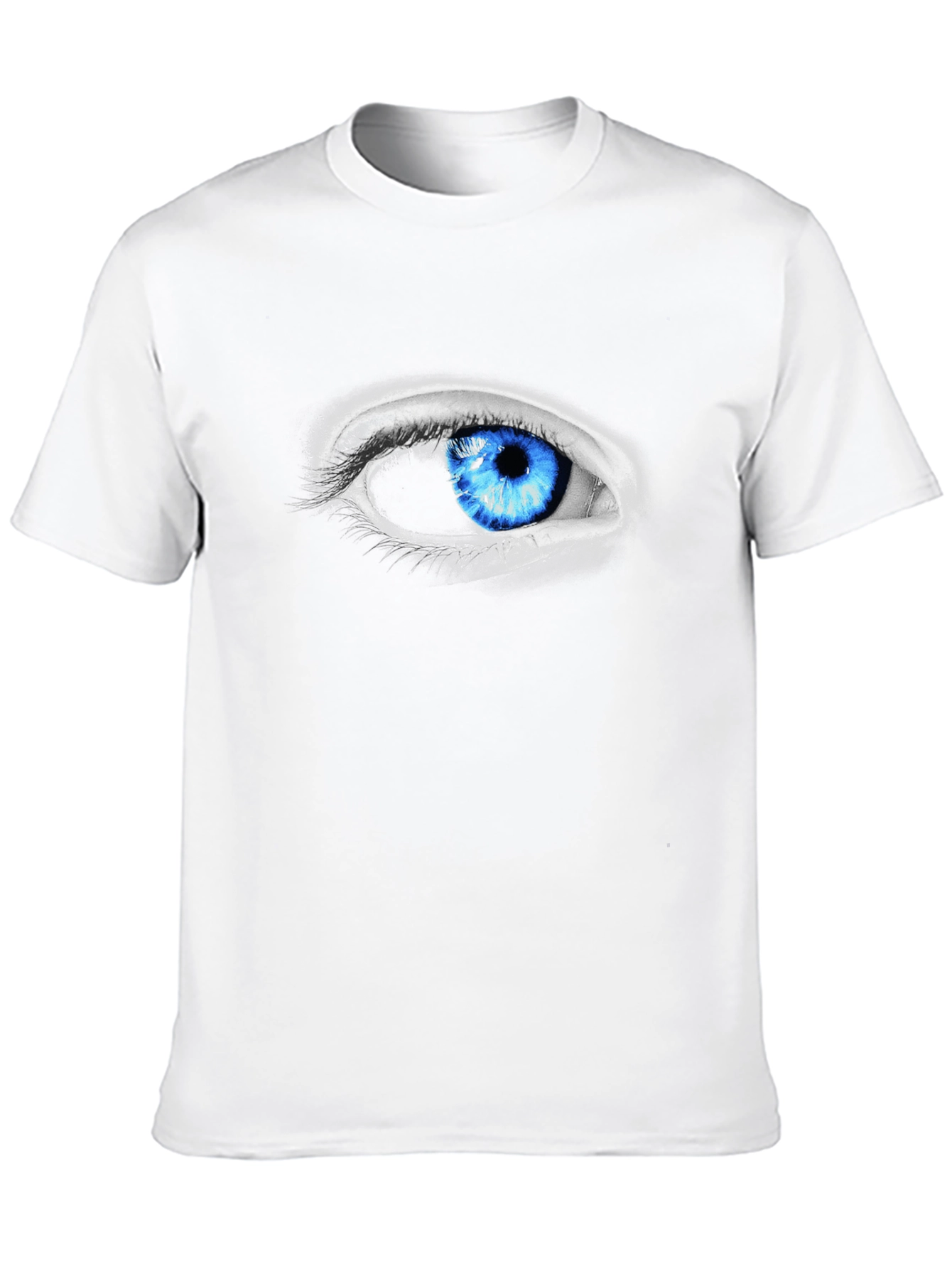 Eye-Catching Blue Eye Graphic Tee - Unique Design