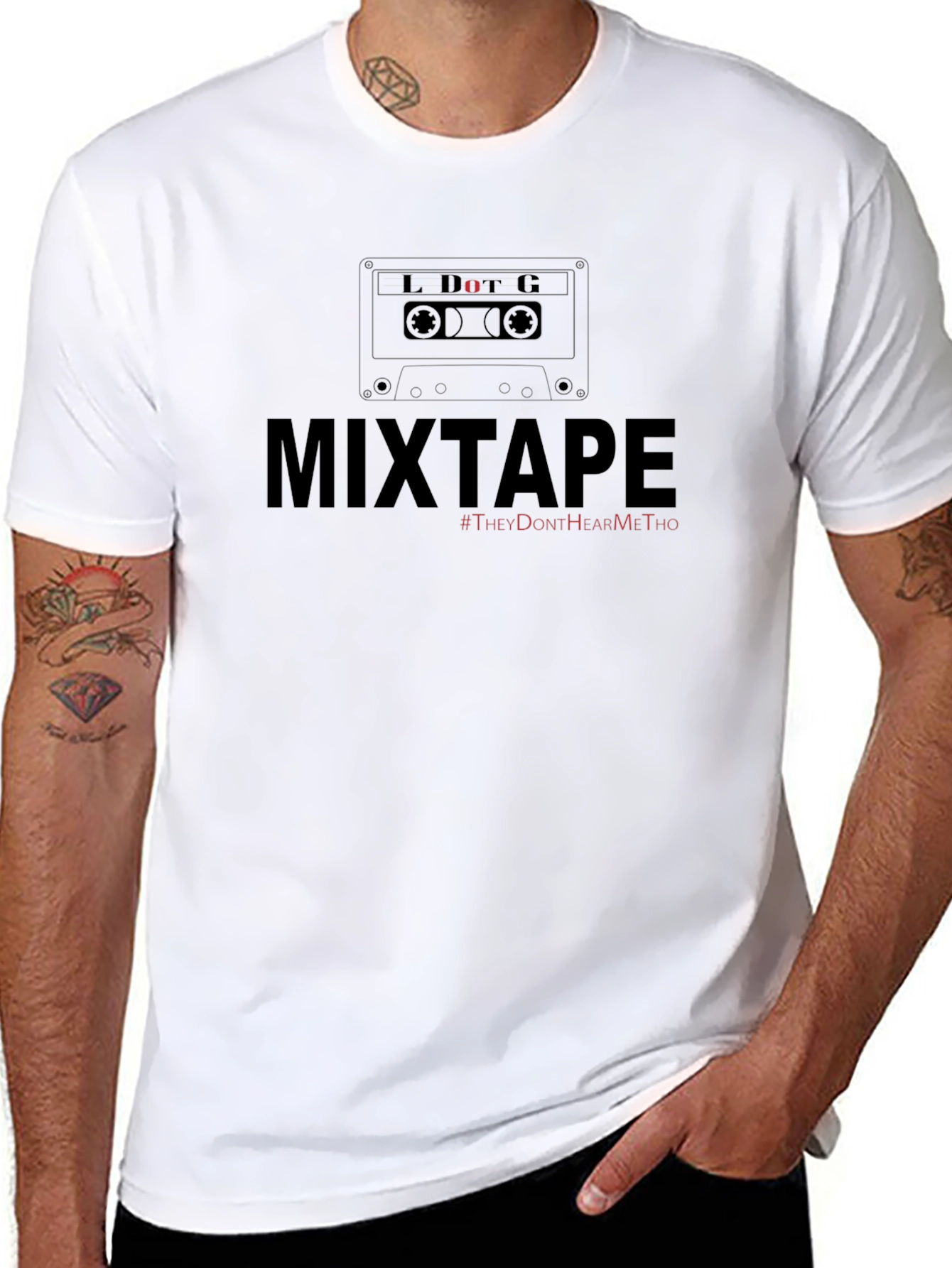 Mixtape Graphic T-Shirt - Trendy Cassette Tape Design