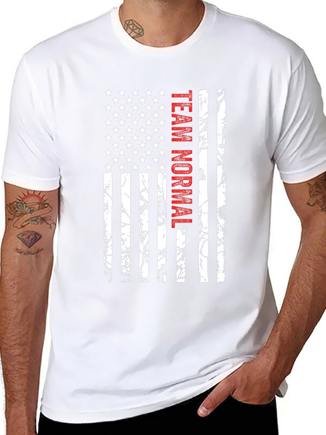 Team Normal American Flag Graphic Tee