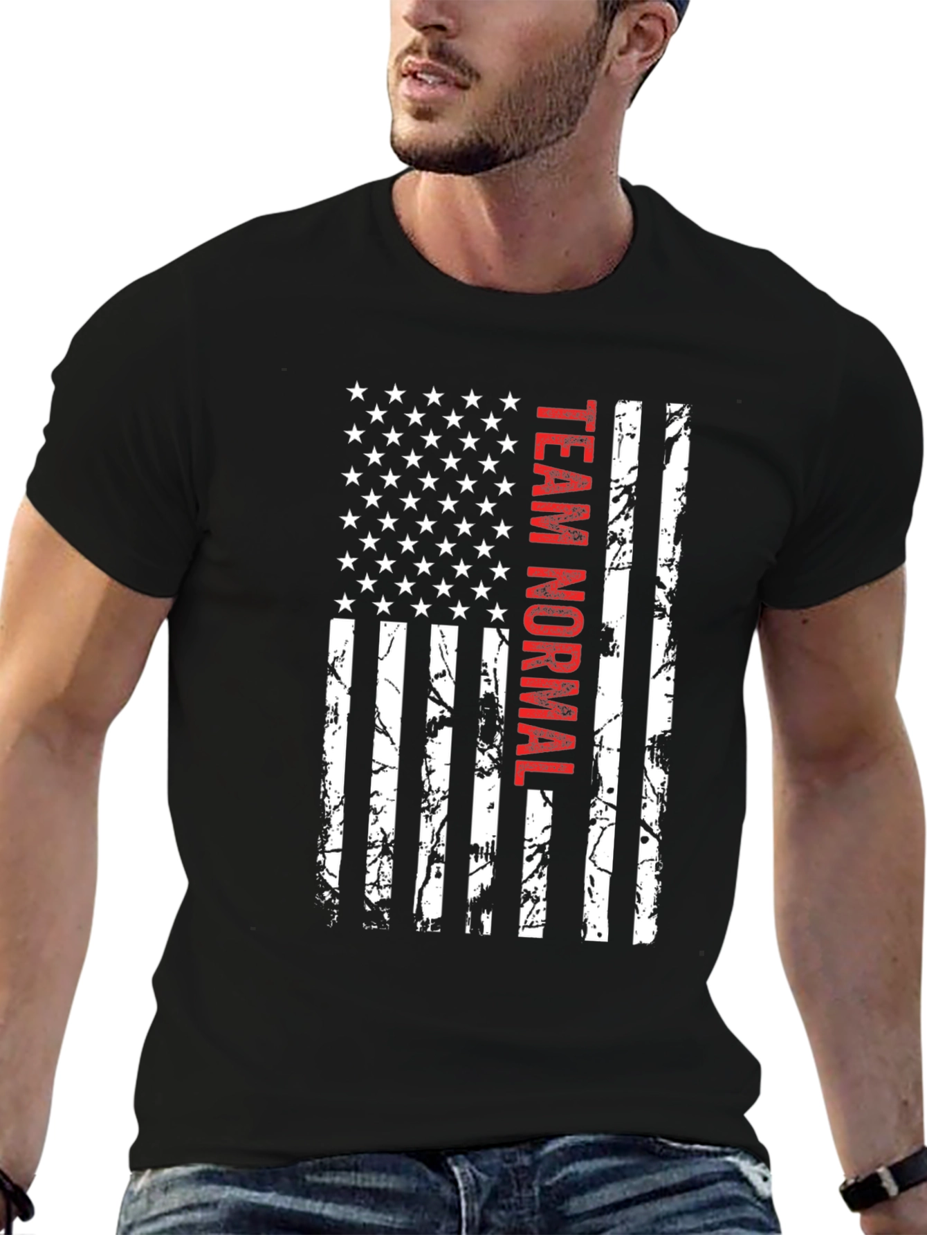 Team Normal American Flag Graphic Tee