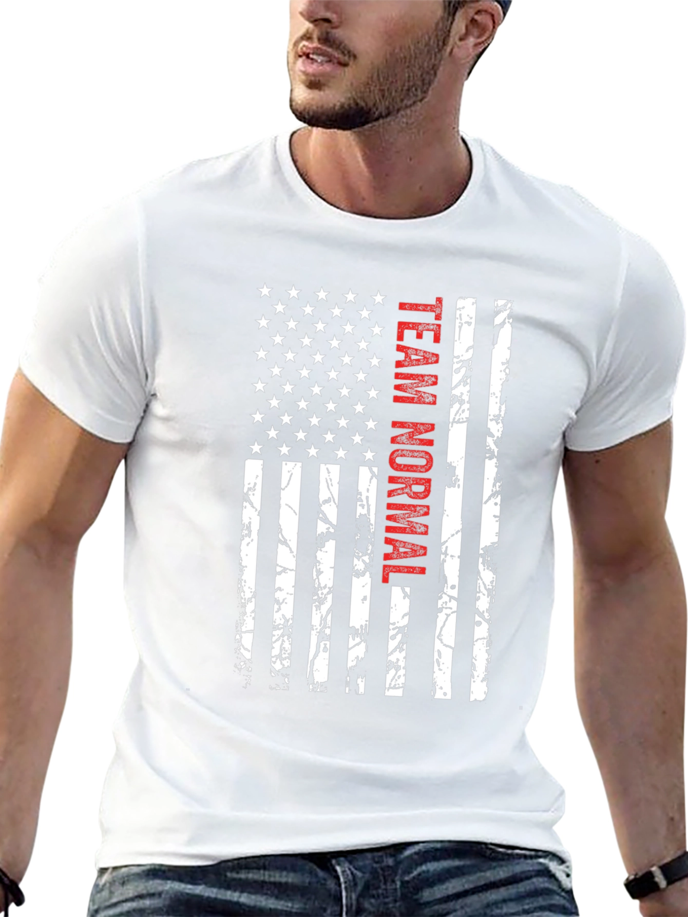 Team Normal American Flag Graphic Tee