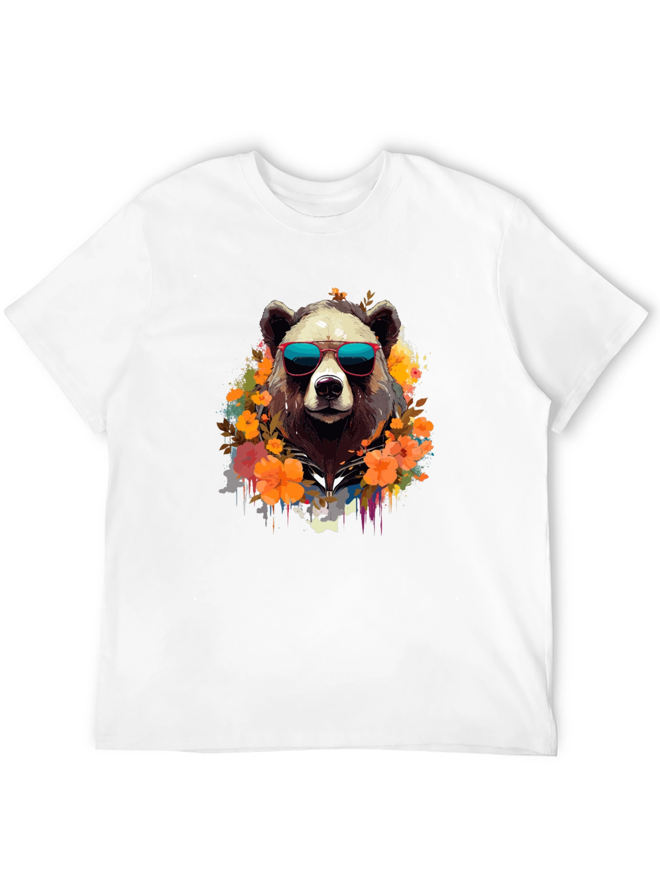Cool Bear Graphic Tee - Stylish Animal Print T-Shirt
