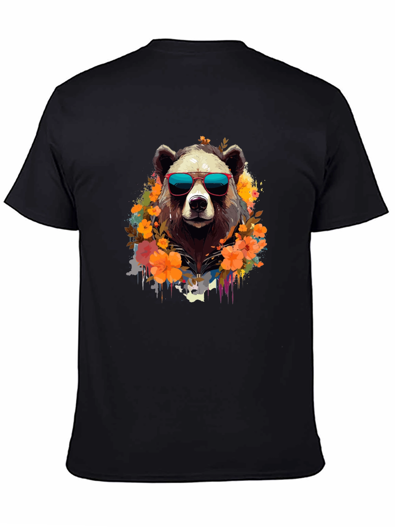Cool Bear Graphic Tee - Stylish Animal Print T-Shirt