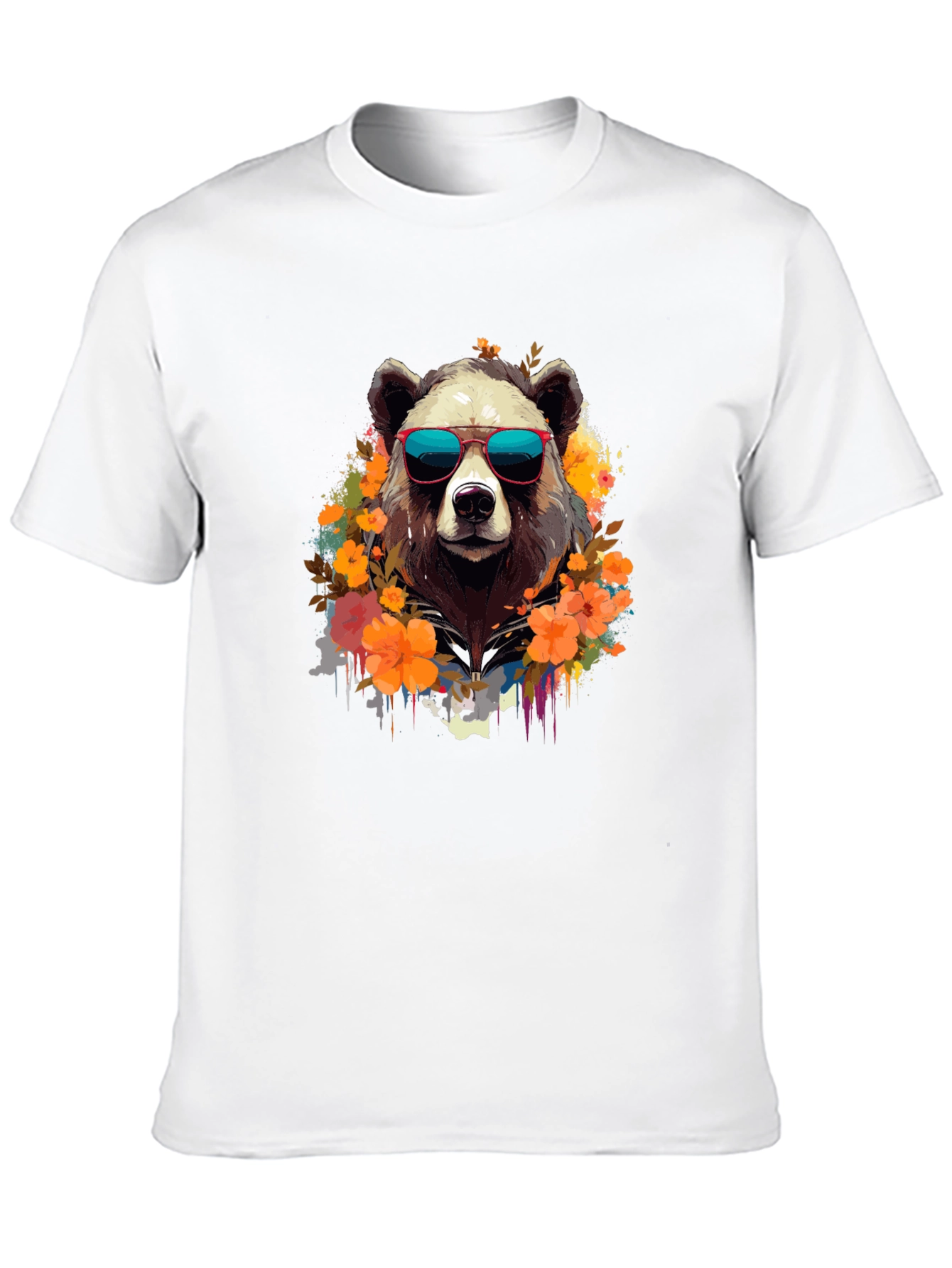 Cool Bear Graphic Tee - Stylish Animal Print T-Shirt