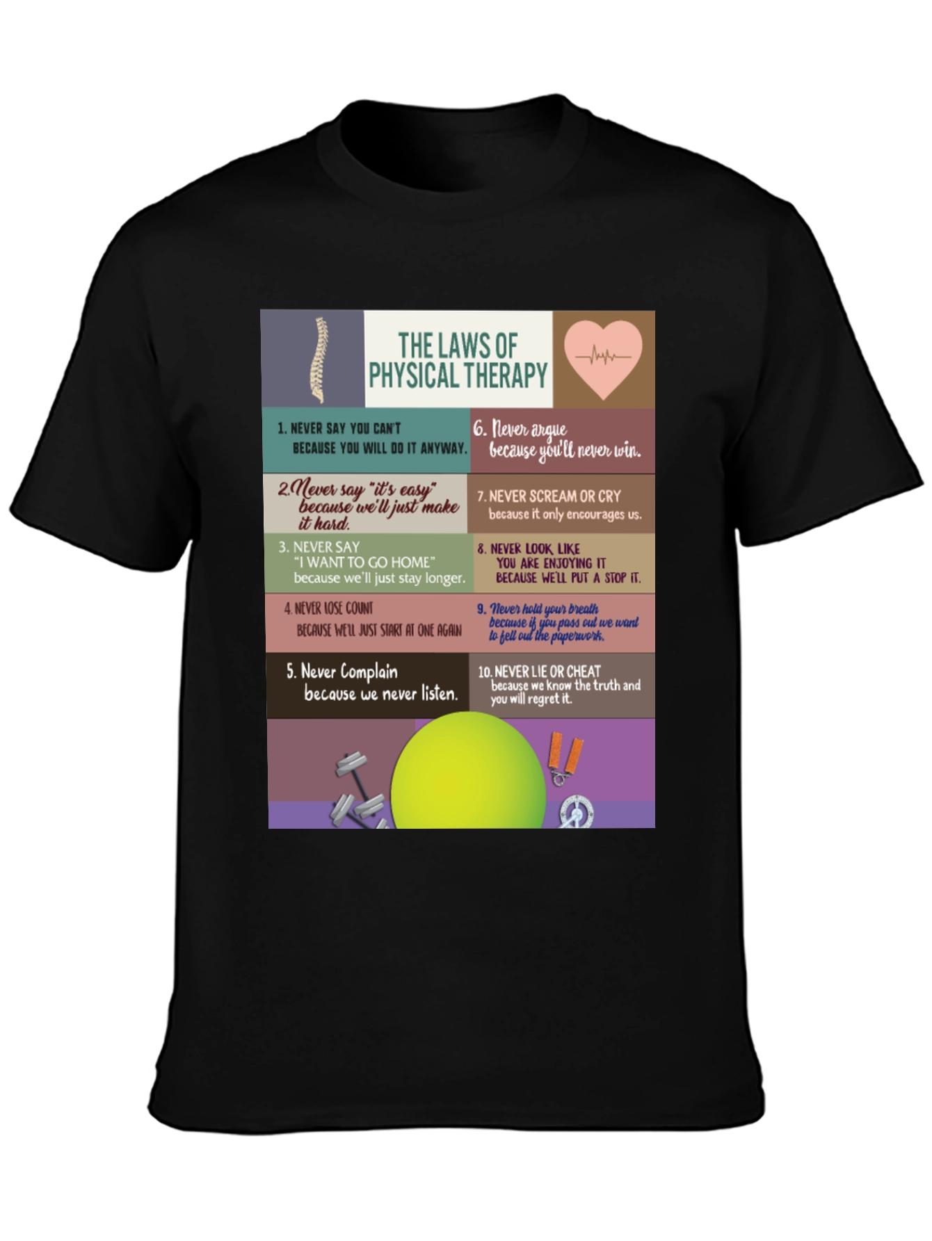 Physical Therapy Law T-Shirt - Funny Therapist Tee