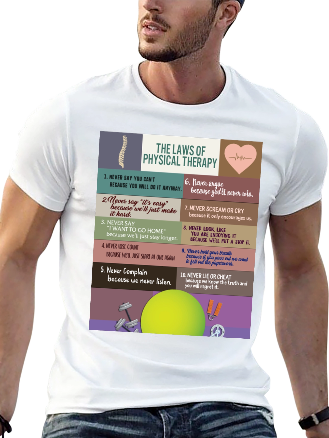 Physical Therapy Law T-Shirt - Funny Therapist Tee