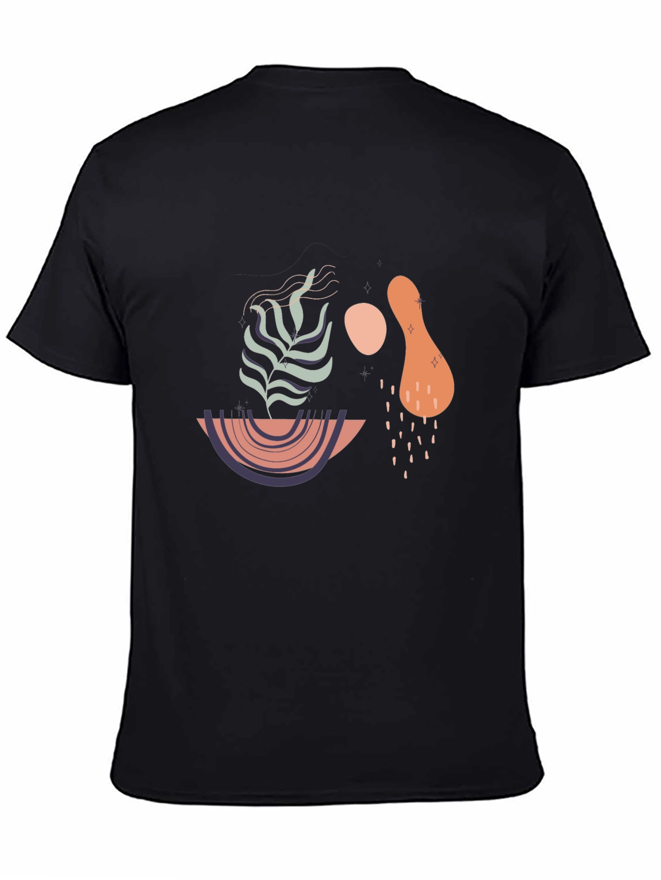 Abstract Graphic Print T-Shirt - Modern Art Tee