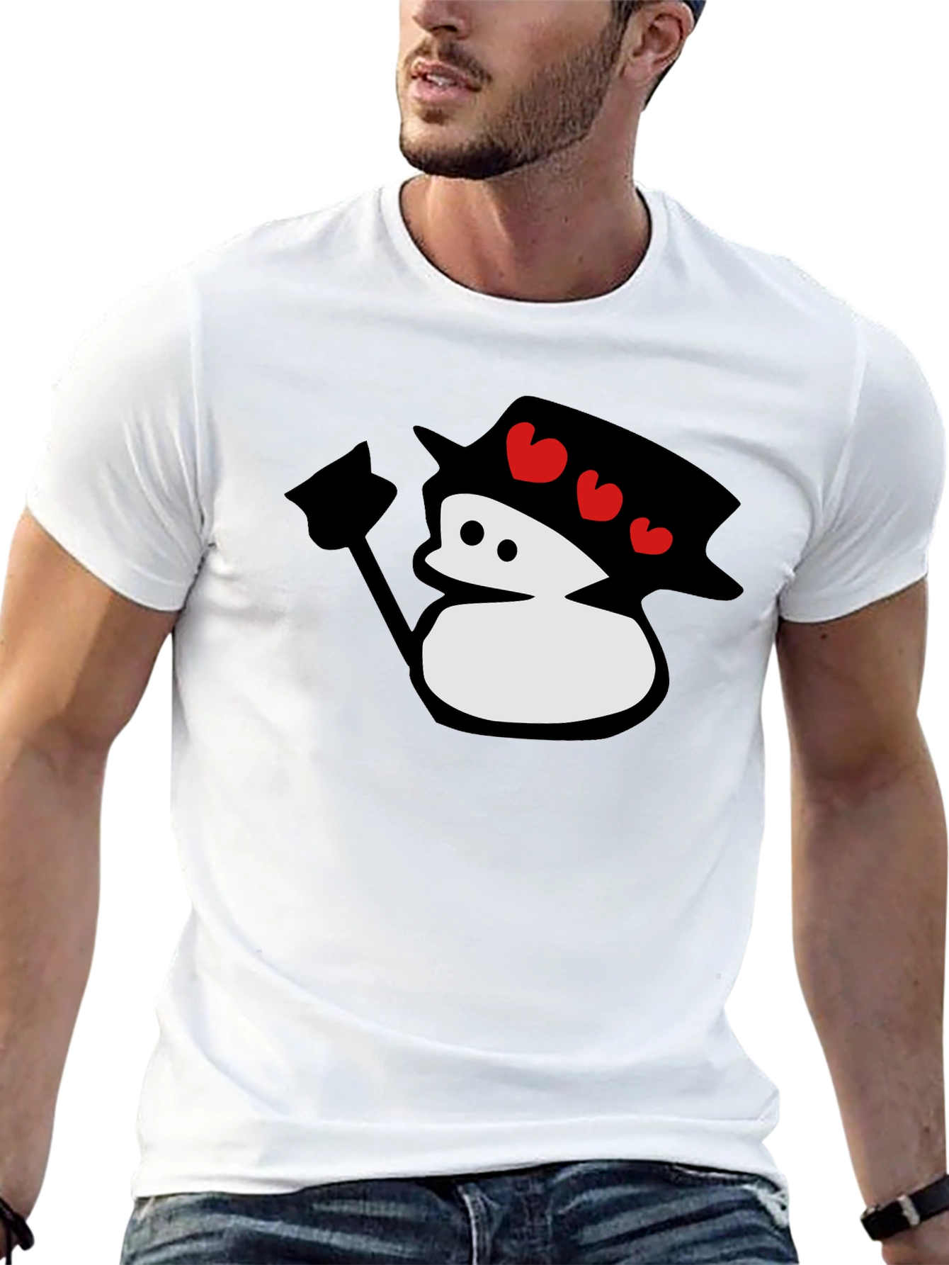 Cute Cartoon Snowman T-Shirt