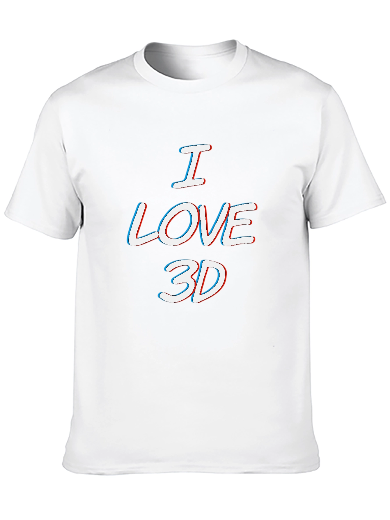 I Love 3D T-Shirt - Anaglyph Style