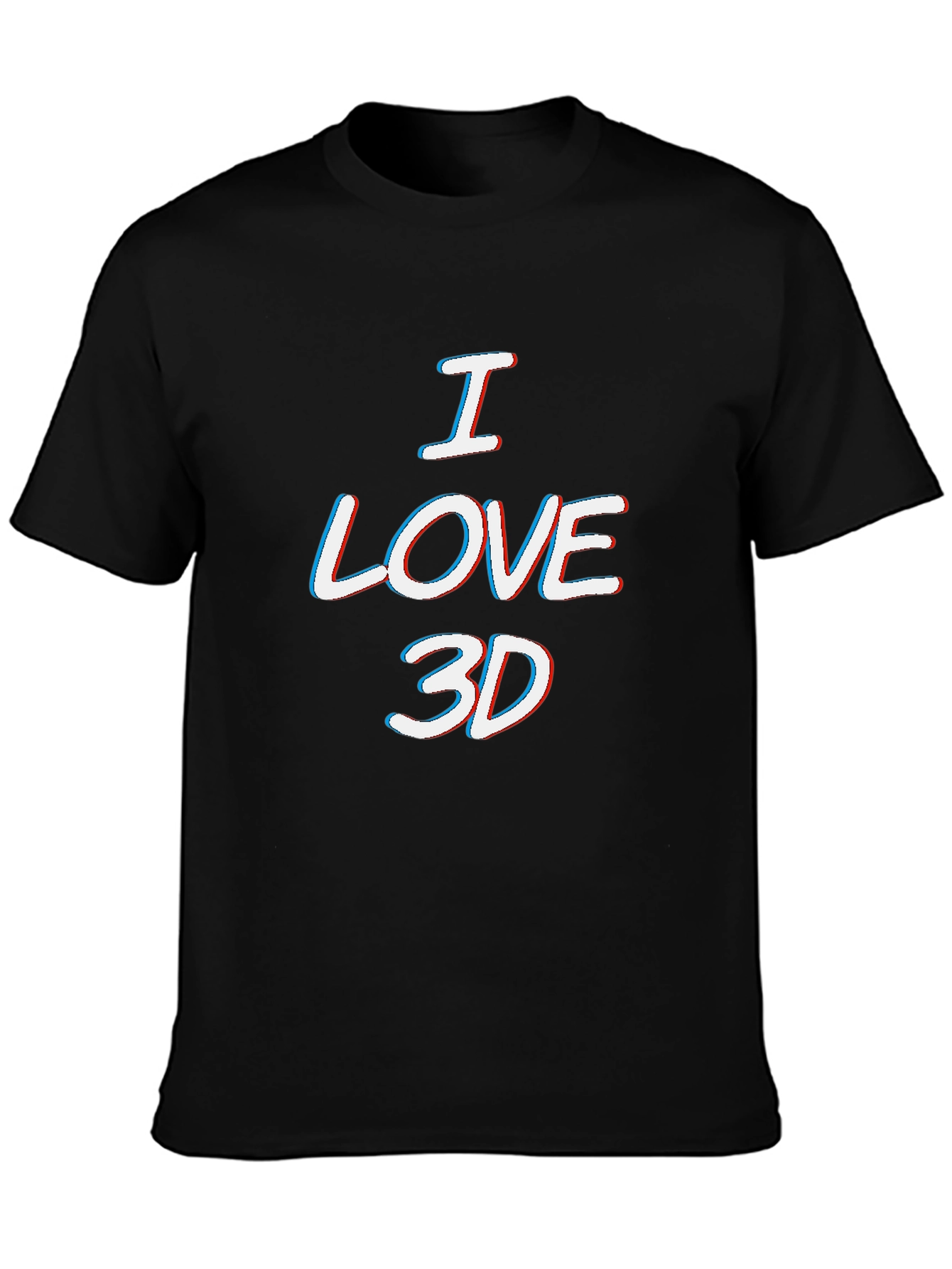 I Love 3D T-Shirt - Anaglyph Style