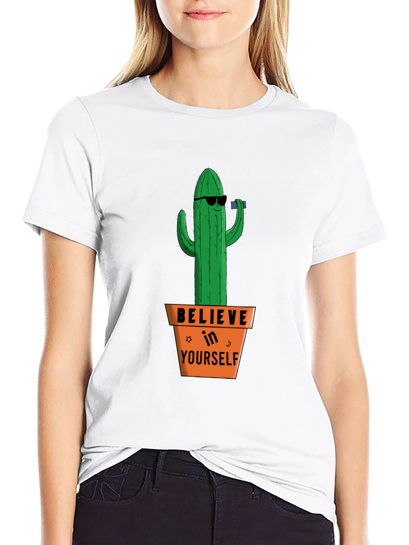 Believe in Yourself Cactus T-Shirt