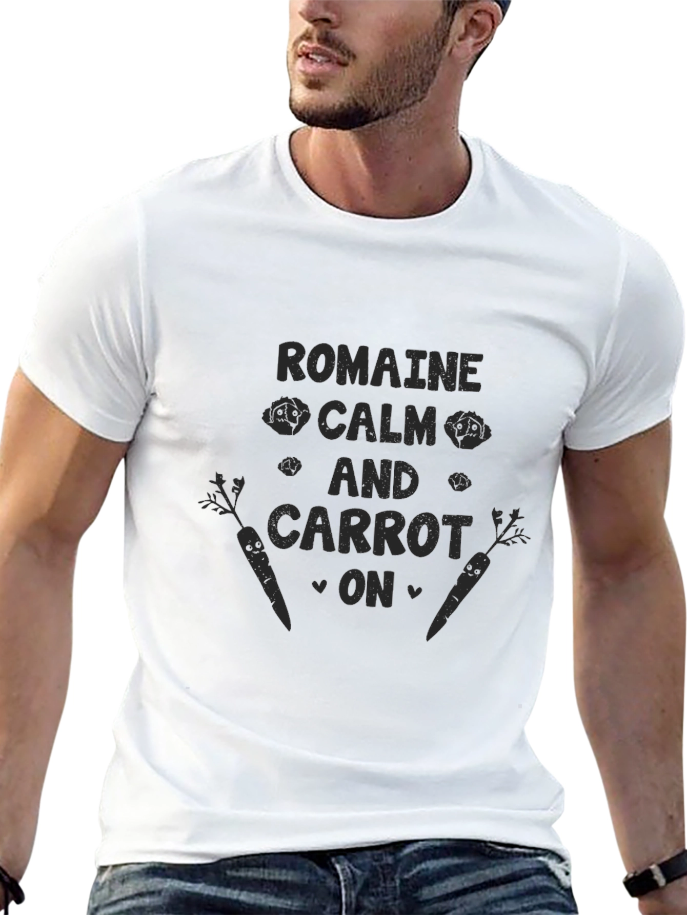 Romaine Calm and Carrot On T-Shirt