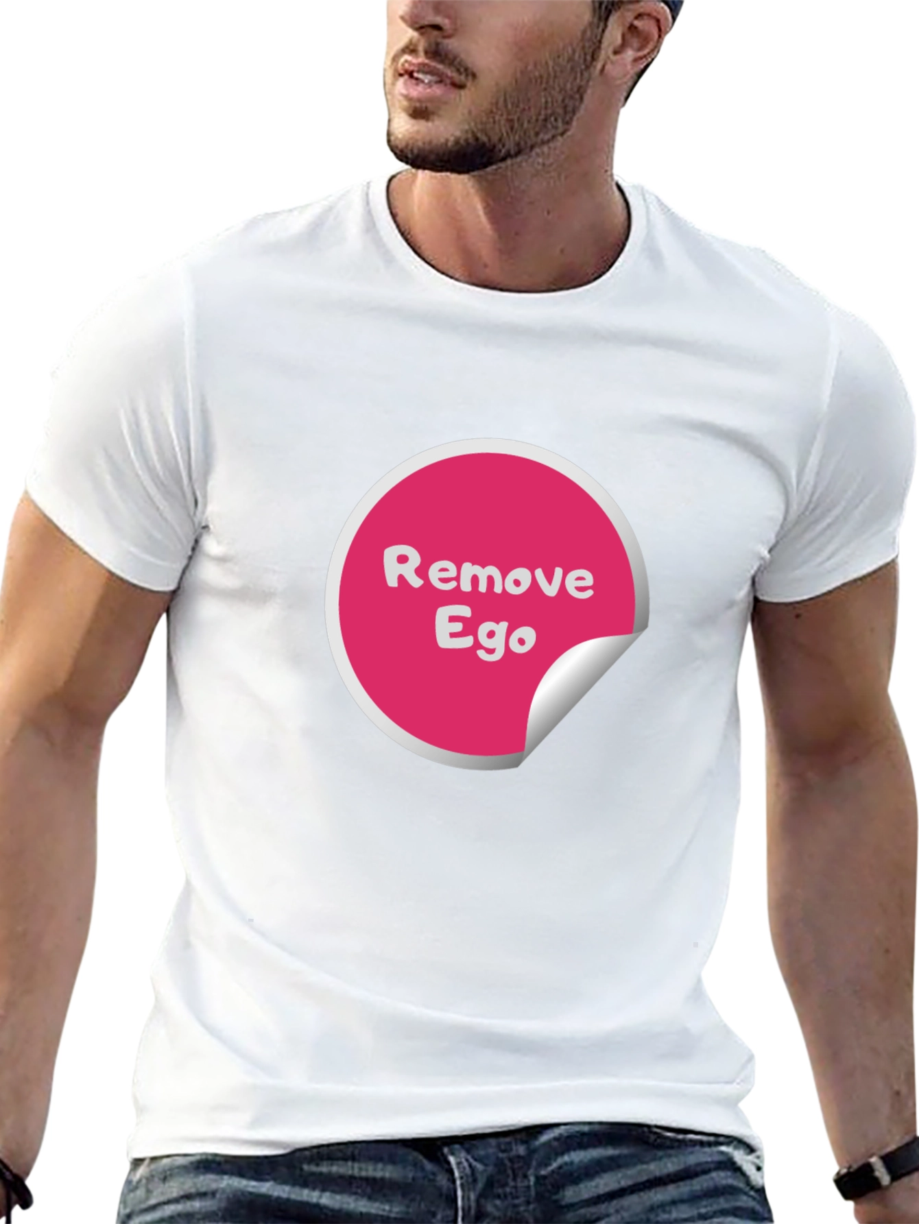 Remove Ego Black Tee - Awareness & Style