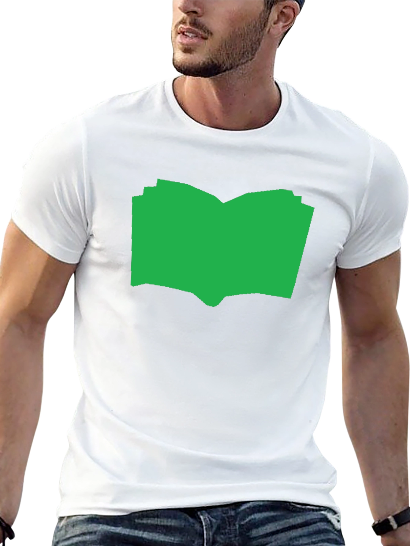 Open Book Graphic Tee - Black Cotton T-Shirt